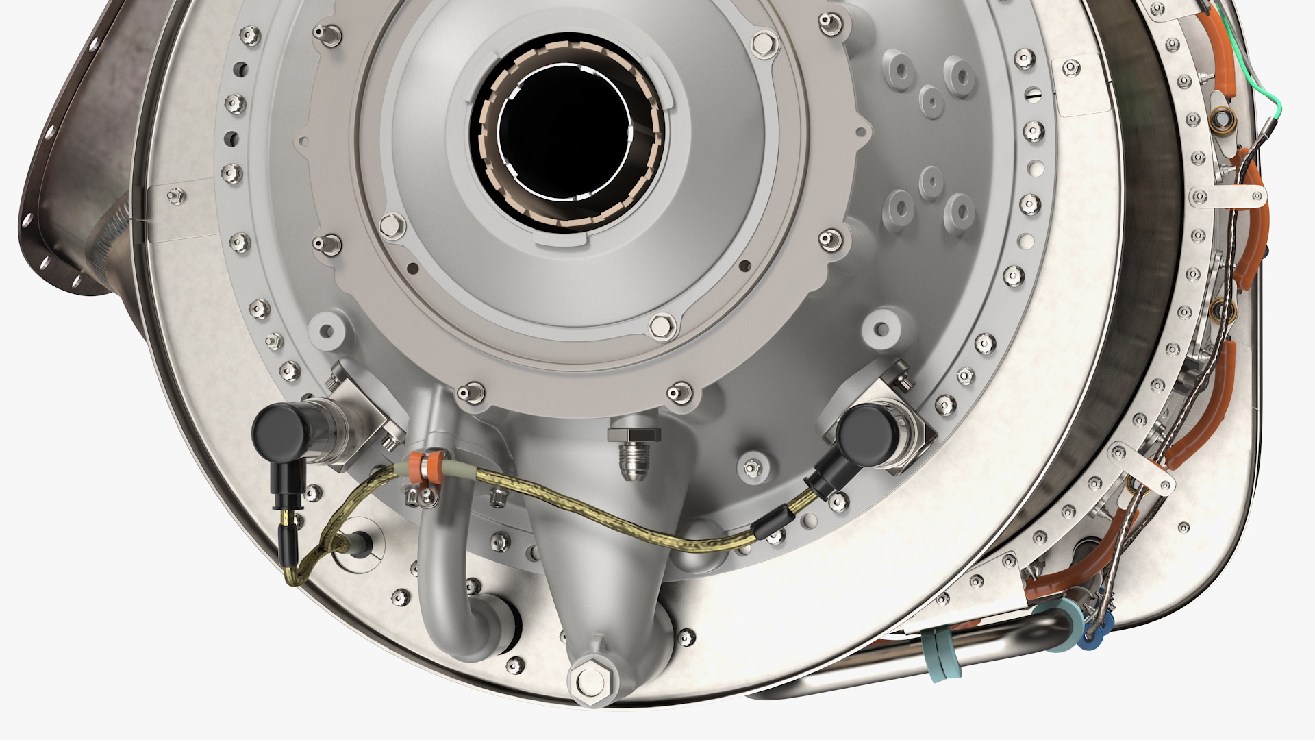 3D model Pratt and Whitney PT6C Turboshaft Engine