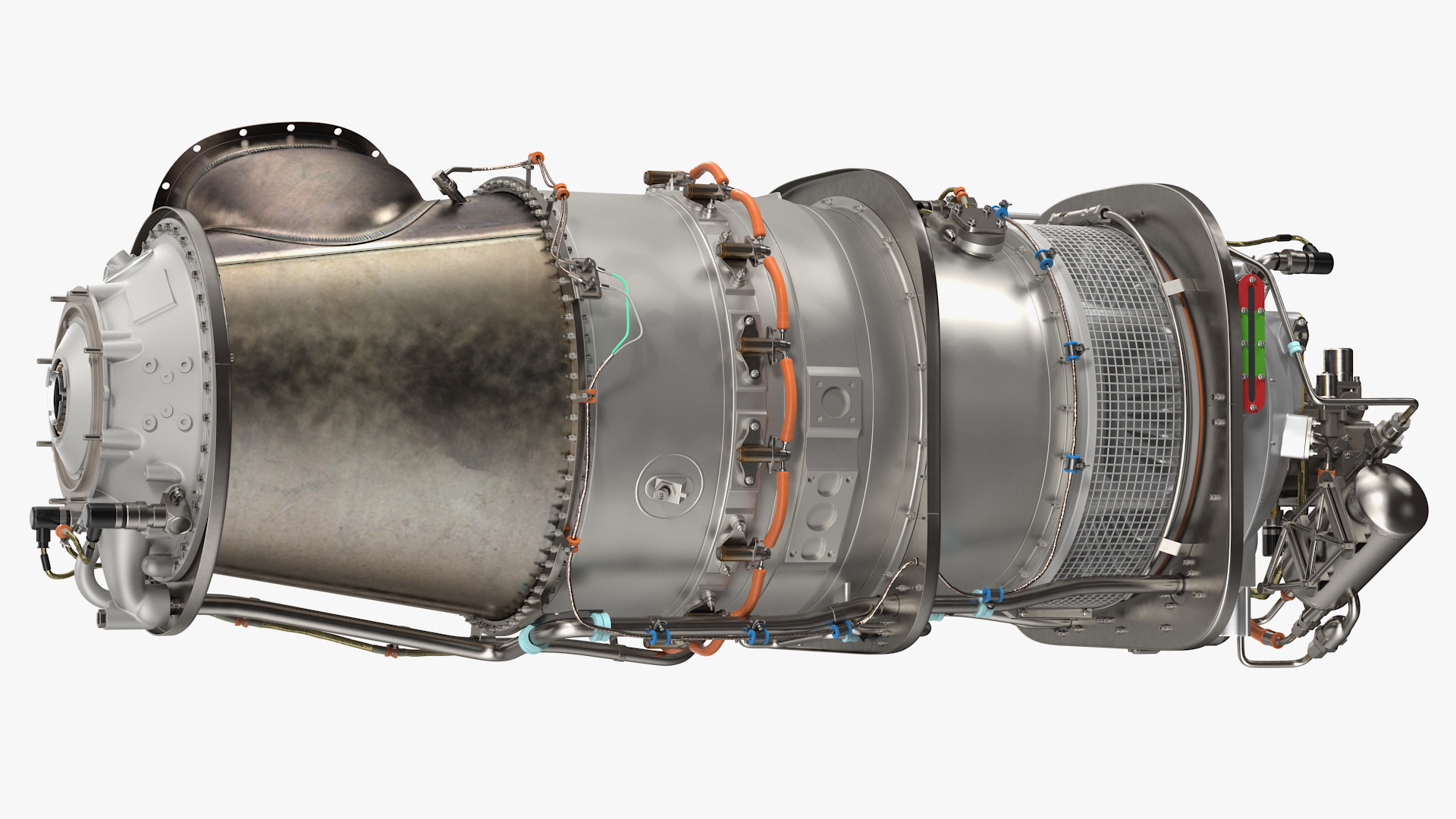 3D model Pratt and Whitney PT6C Turboshaft Engine