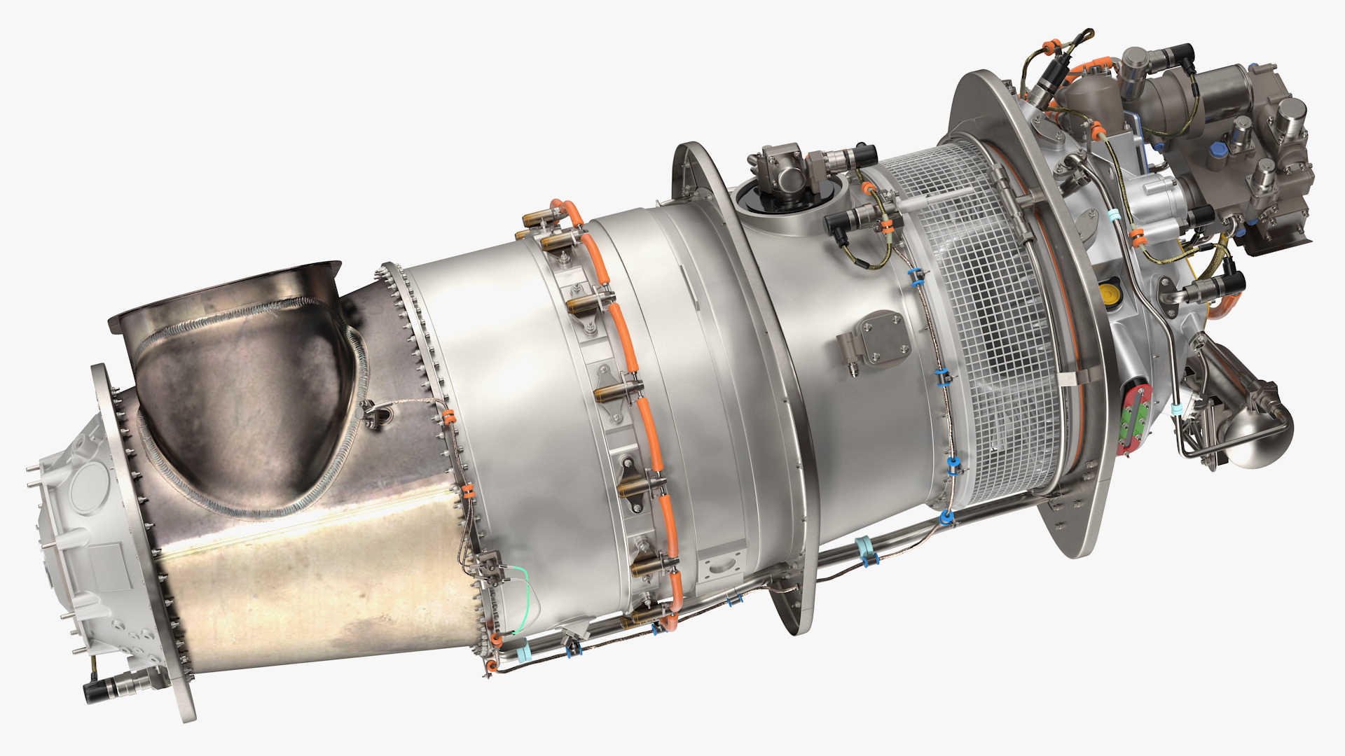 3D model Pratt and Whitney PT6C Turboshaft Engine