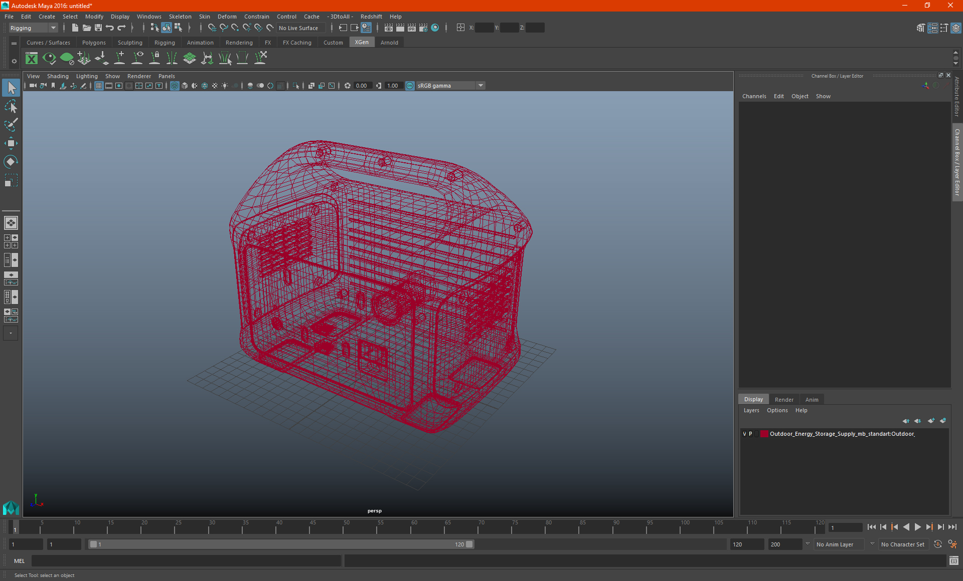 Outdoor Energy Storage Supply 3D model