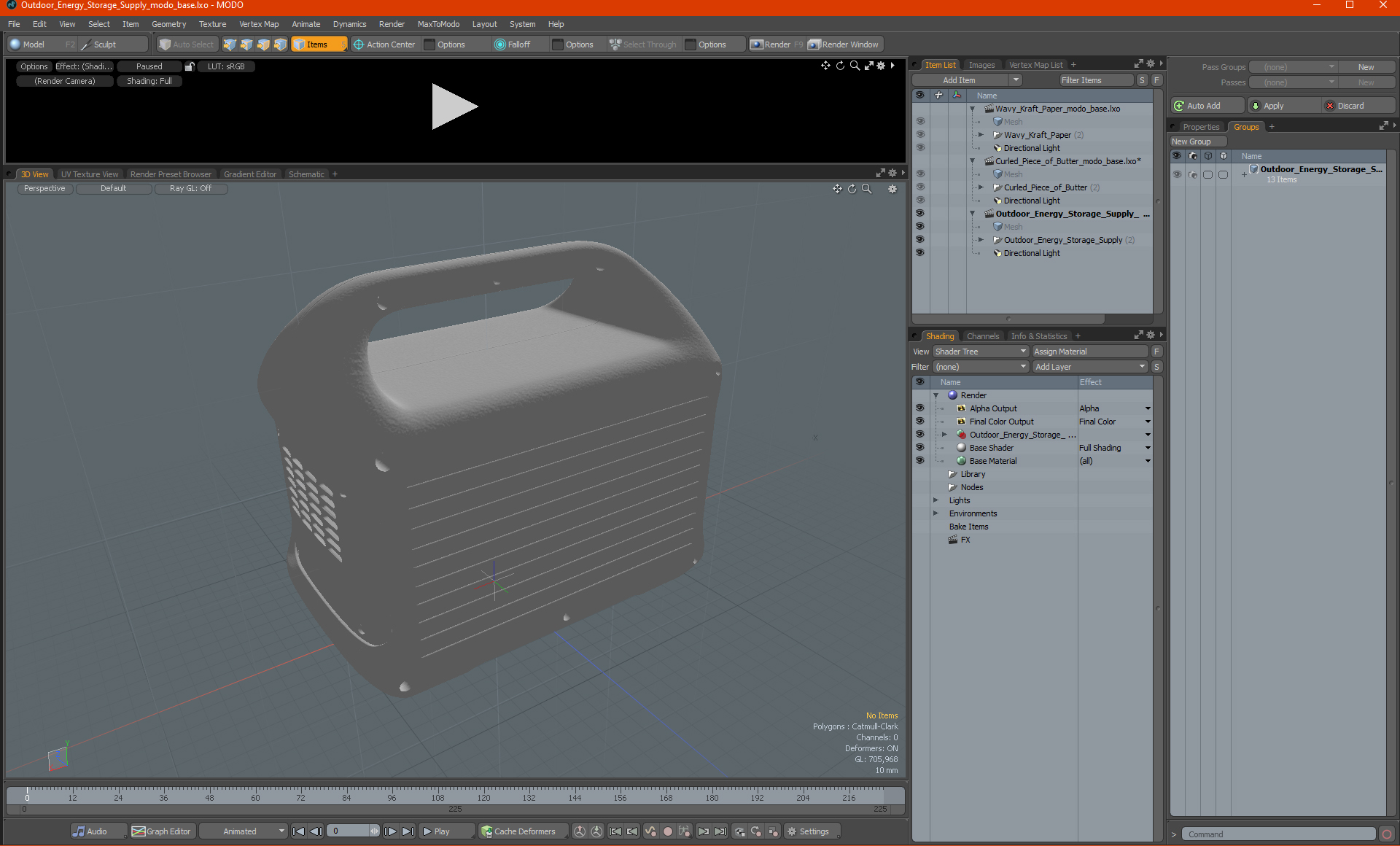 Outdoor Energy Storage Supply 3D model