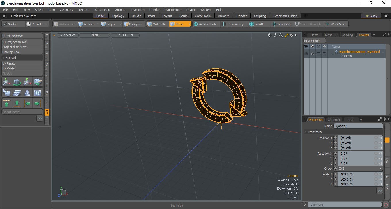 Synchronization Symbol 3D
