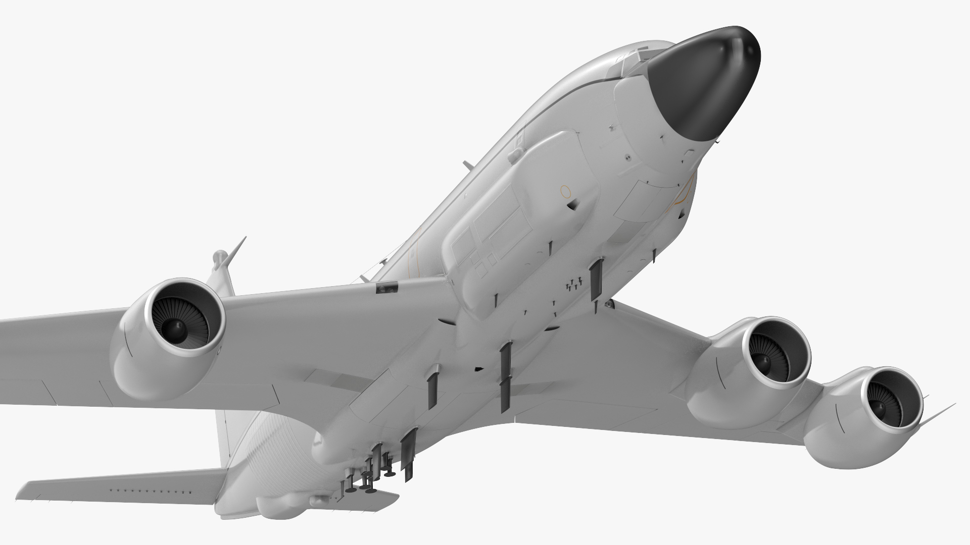 3D model Boeing RC-135 Large Reconnaissance Aircraft Flight