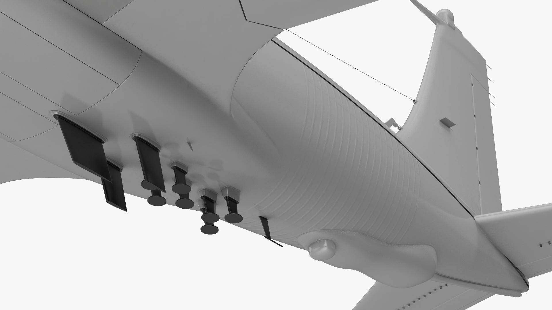 3D model Boeing RC-135 Large Reconnaissance Aircraft Flight