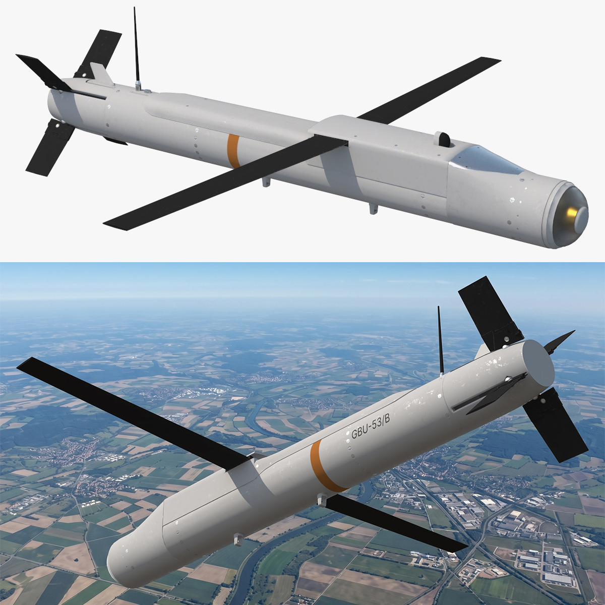 Aerial Bomb GBU-53-B StormBreaker Game Ready