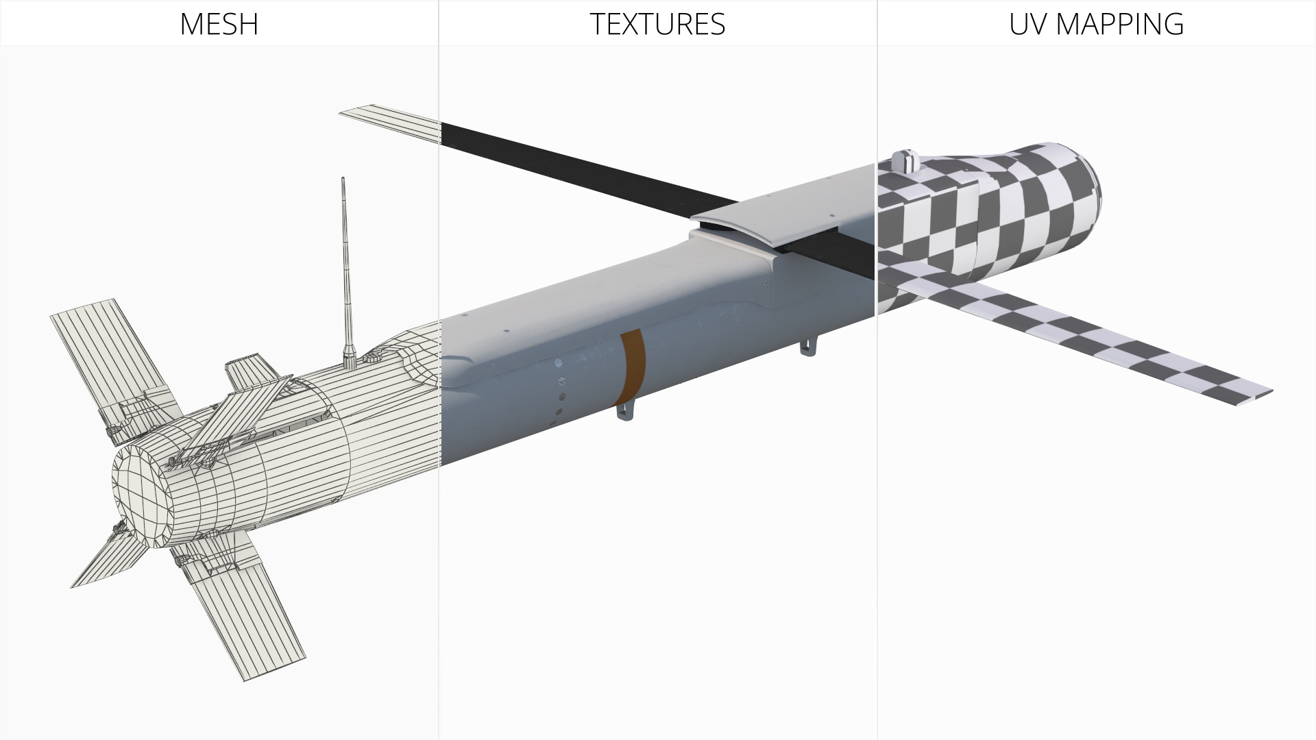 Aerial Bomb GBU-53-B StormBreaker Game Ready, view 9