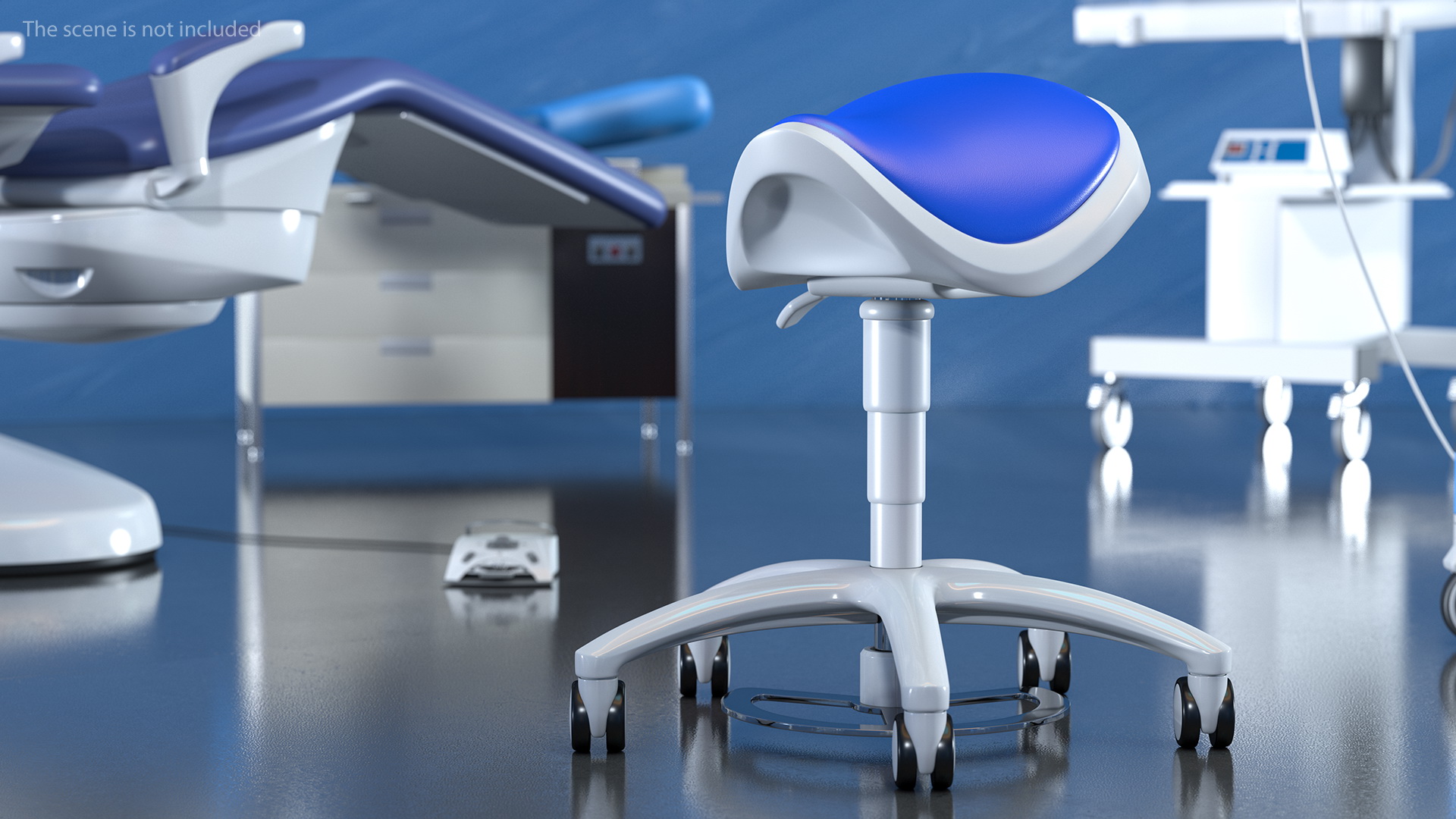 Dental Saddle Stool 3D model