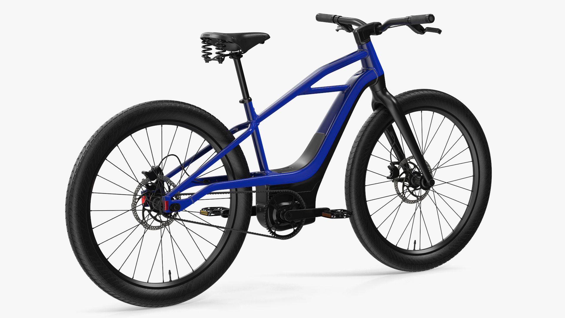 3D model Modern Electric Bike Blue