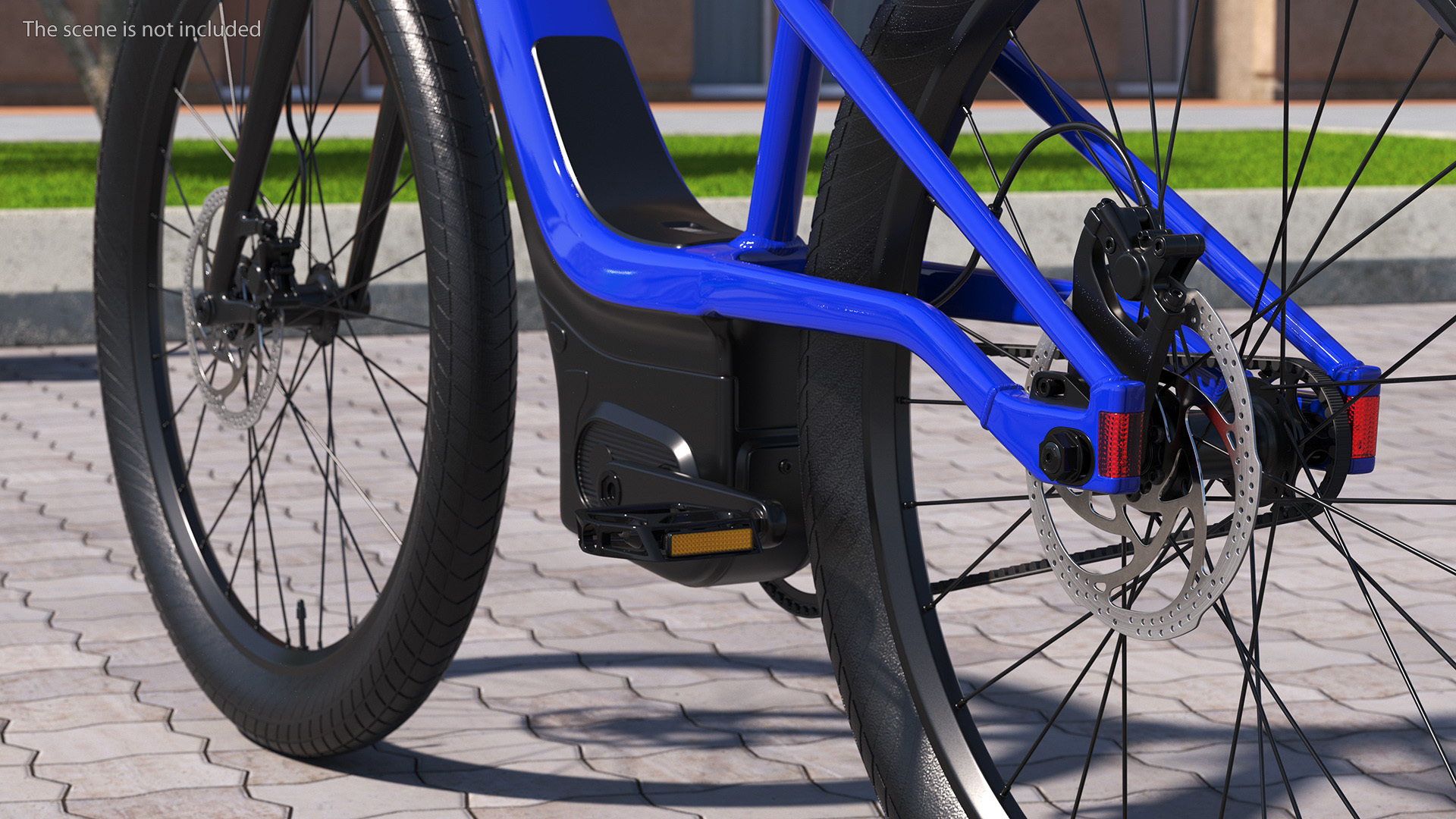 3D model Modern Electric Bike Blue