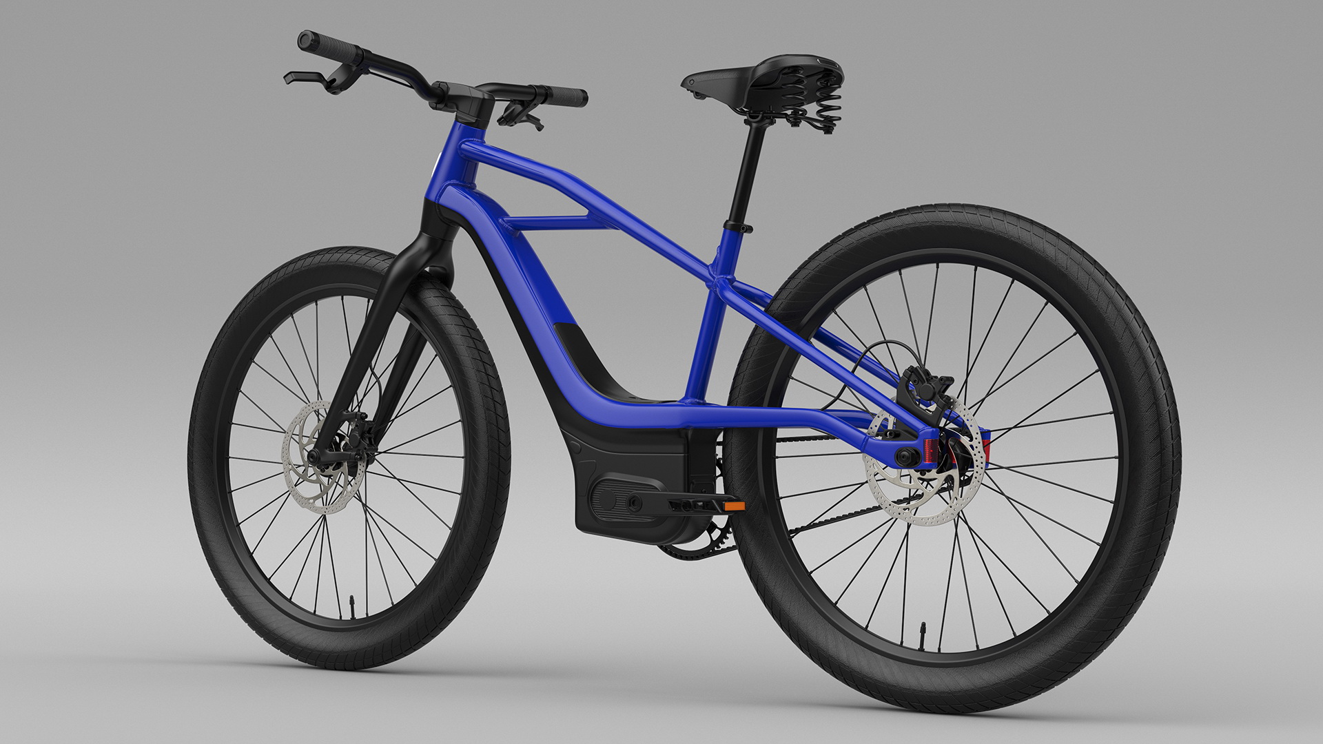 3D model Modern Electric Bike Blue