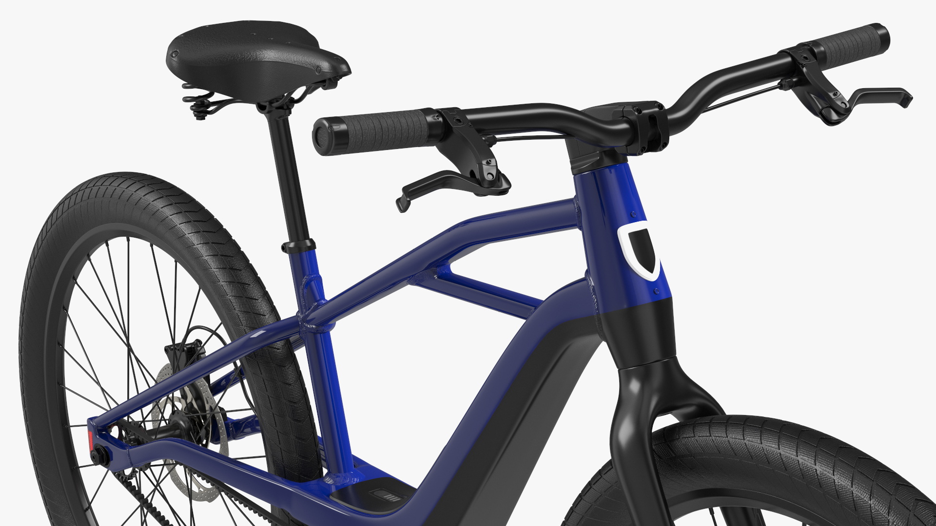 3D model Modern Electric Bike Blue