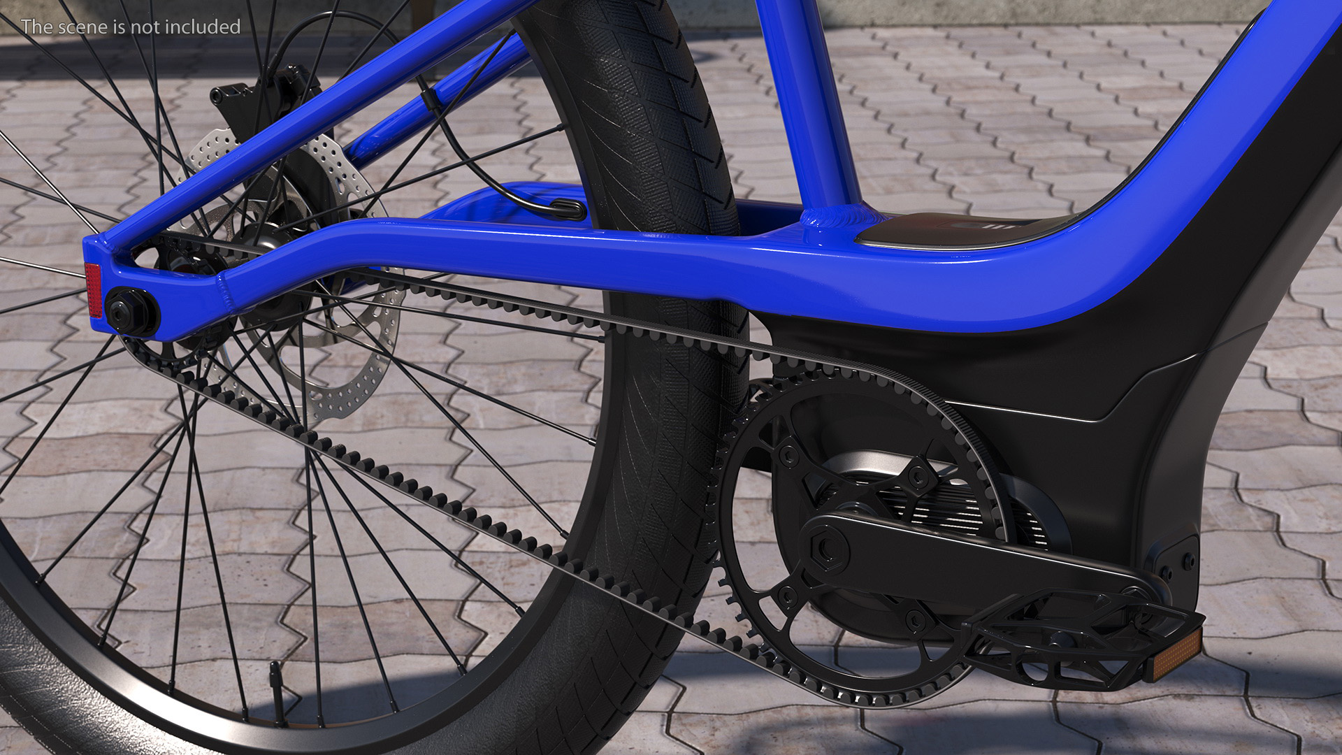 3D model Modern Electric Bike Blue