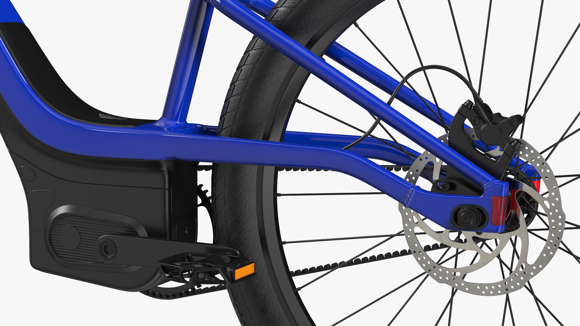 3D model Modern Electric Bike Blue