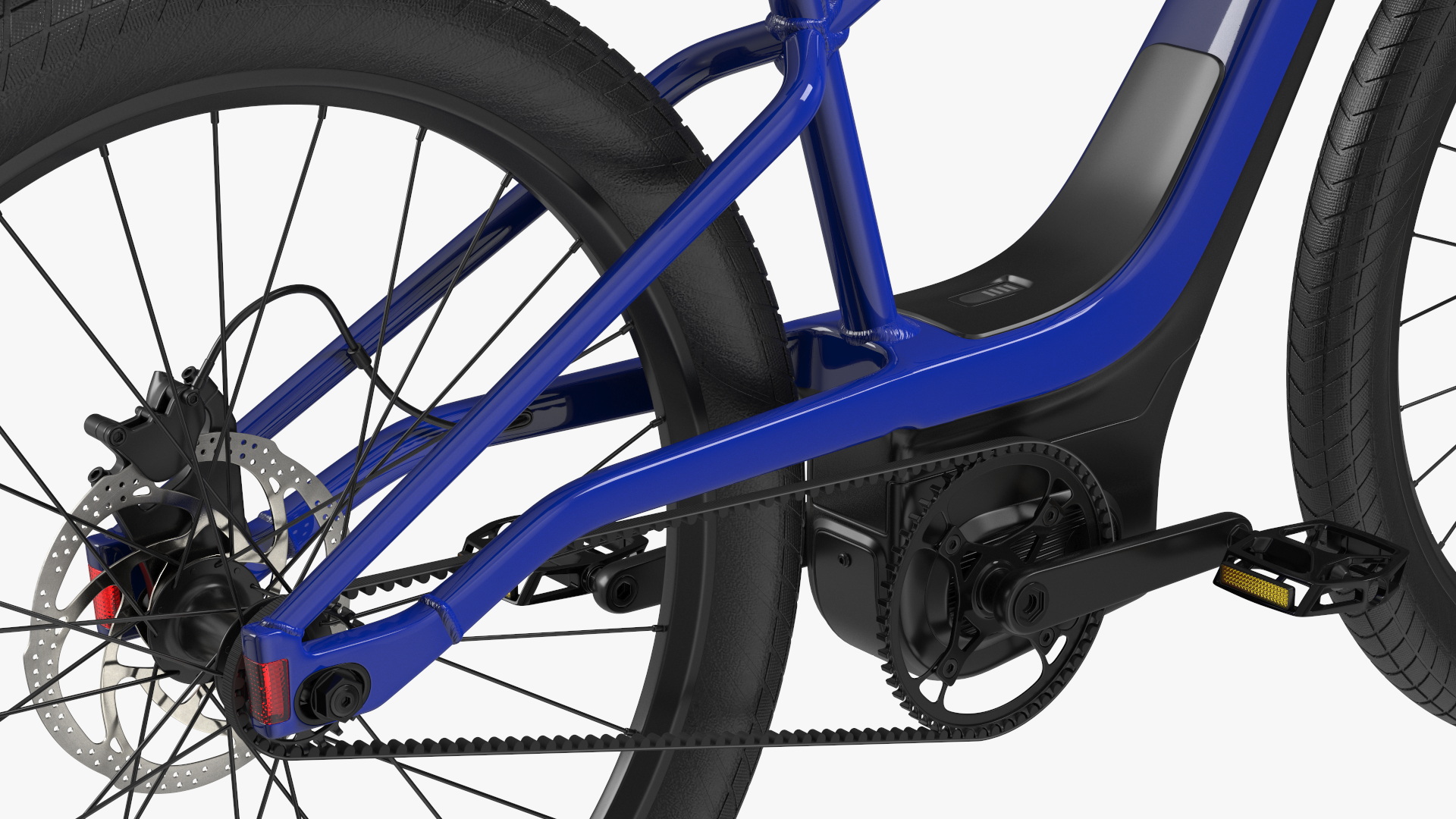 3D model Modern Electric Bike Blue