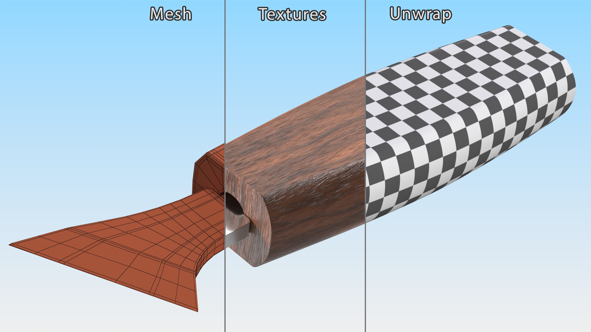 3D Wood Carving Knife model