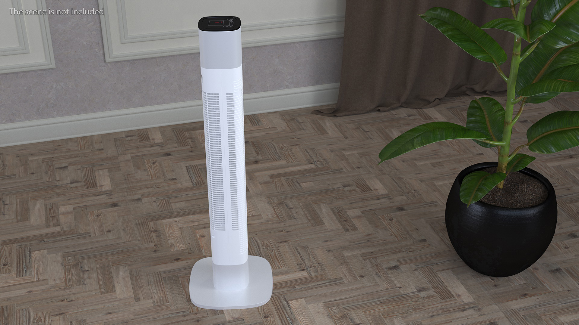 3D model Tower Fan White