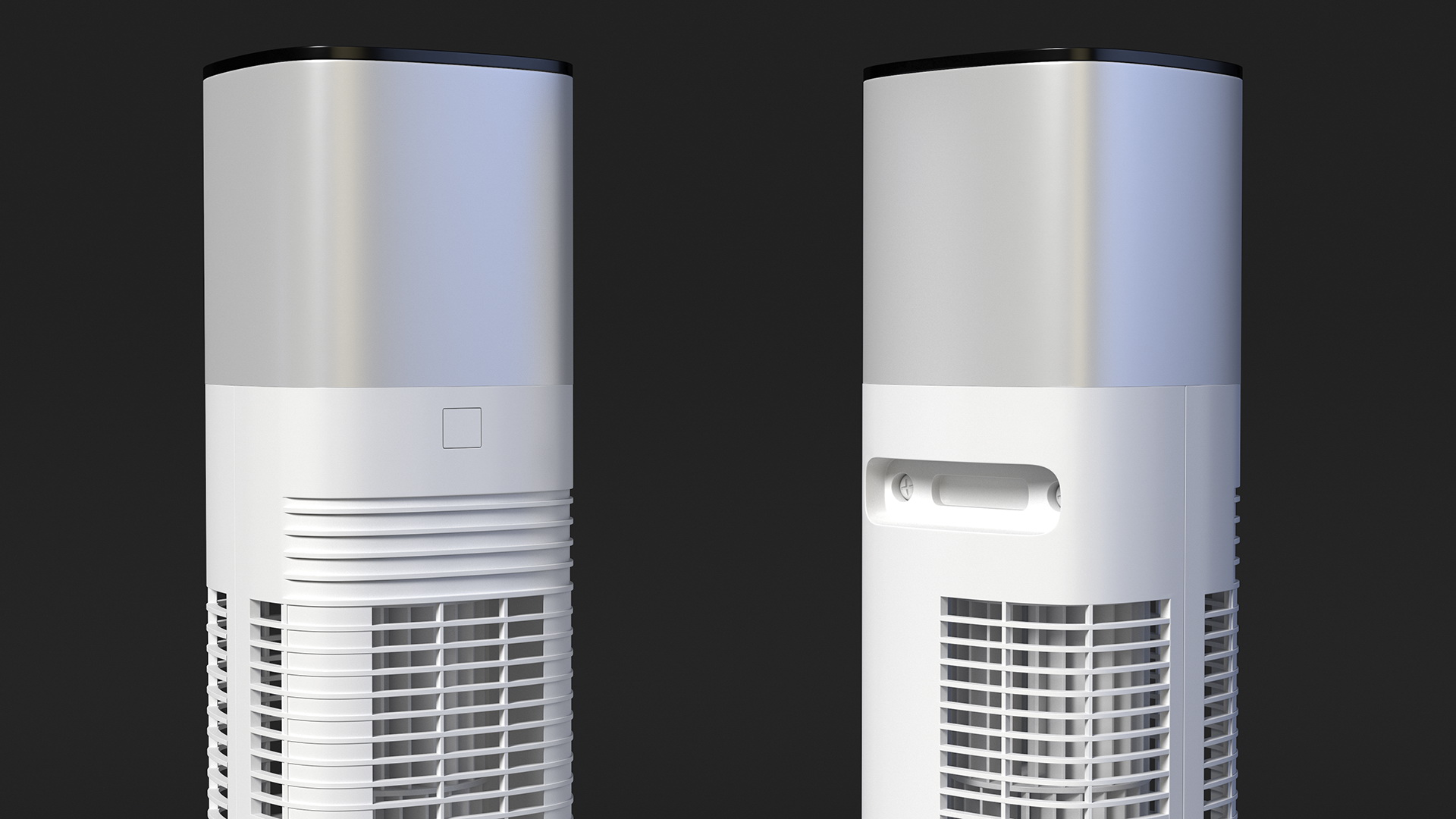 3D model Tower Fan White