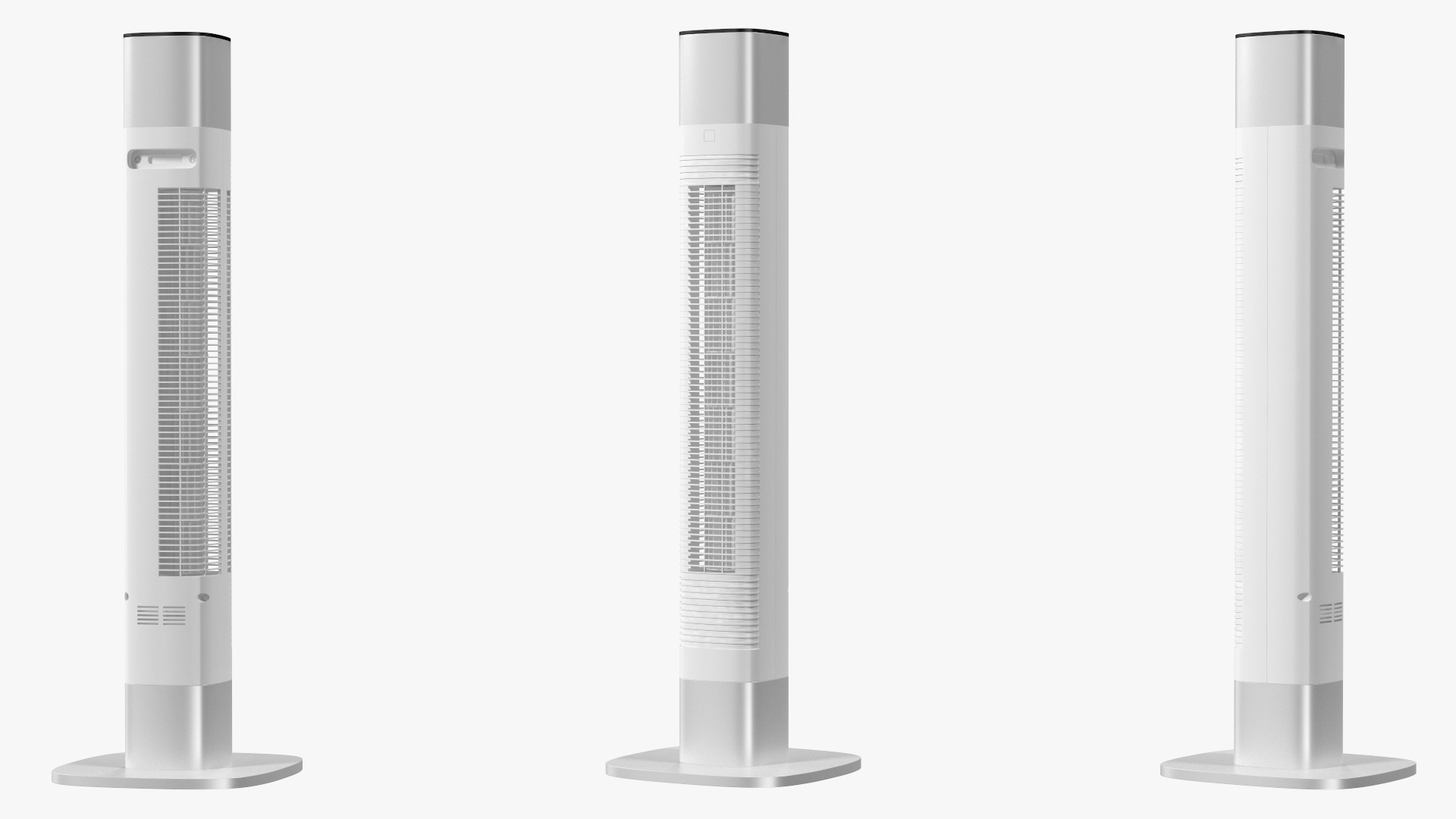 3D model Tower Fan White