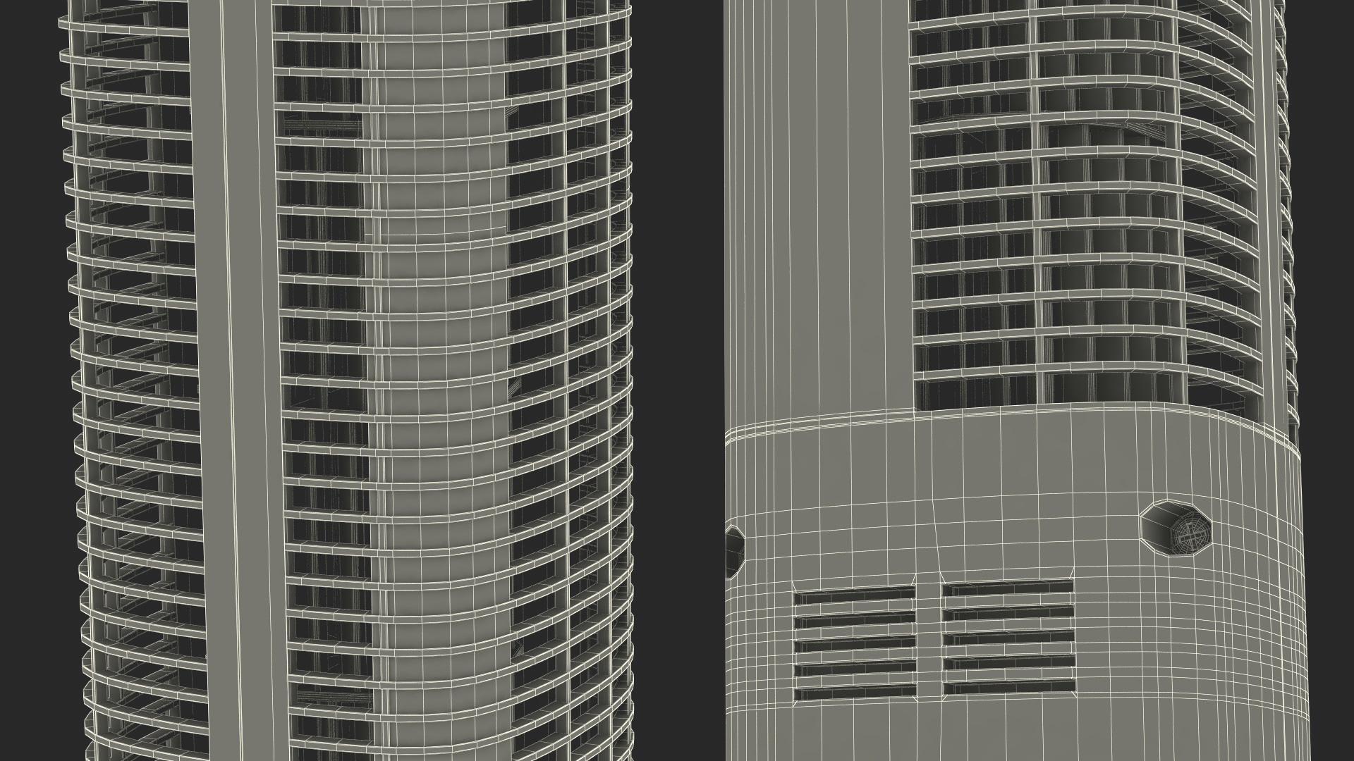 3D model Tower Fan White