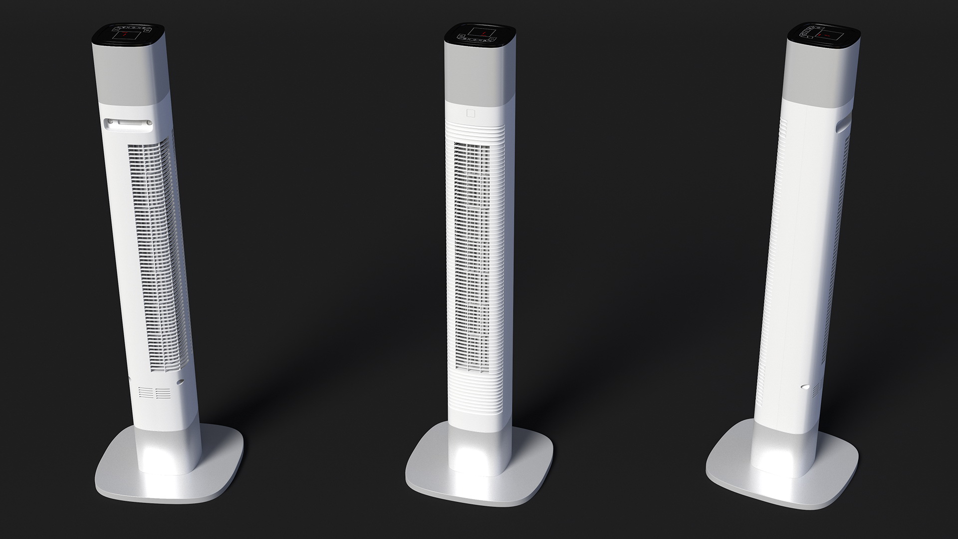 3D model Tower Fan White