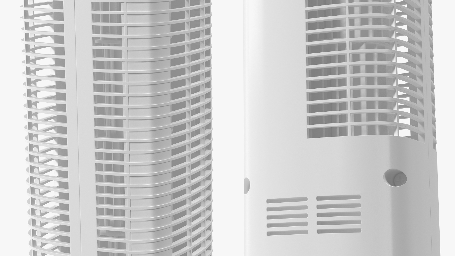 3D model Tower Fan White