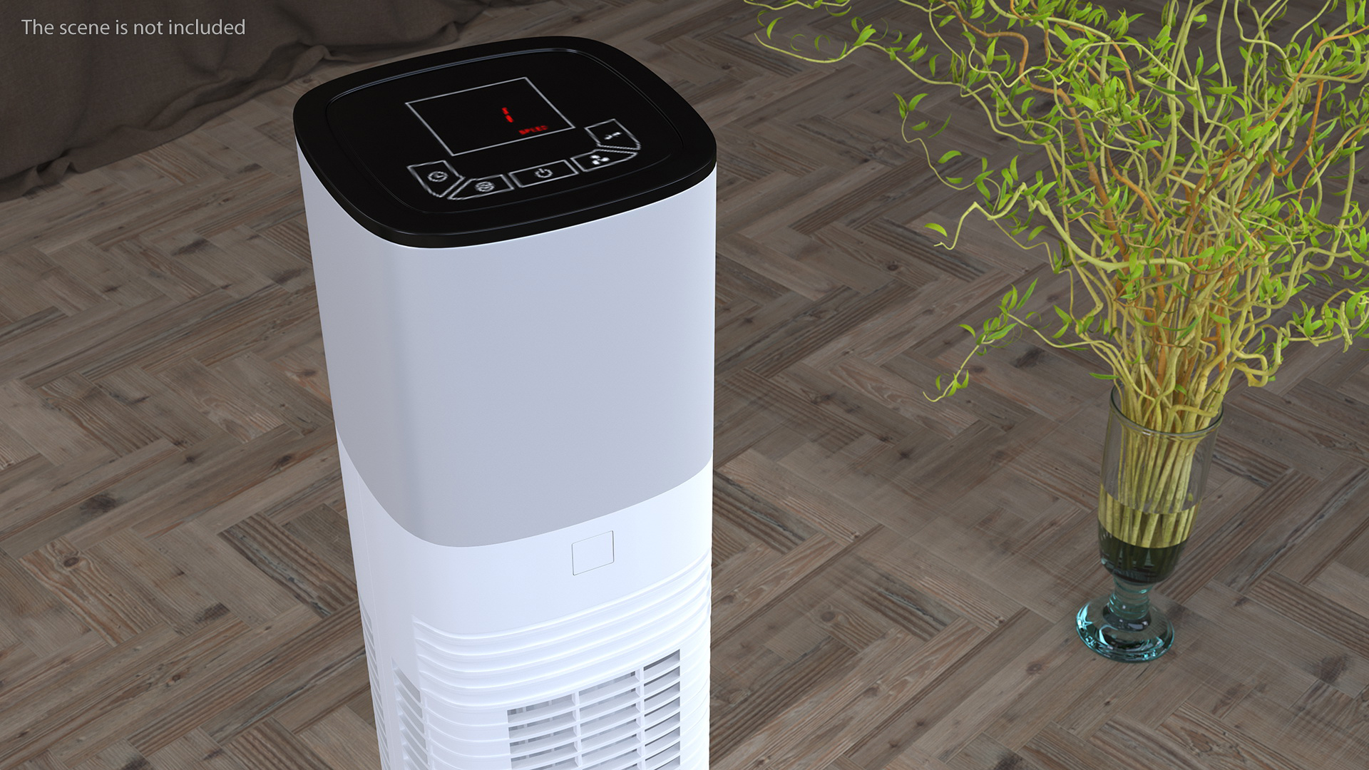 3D model Tower Fan White