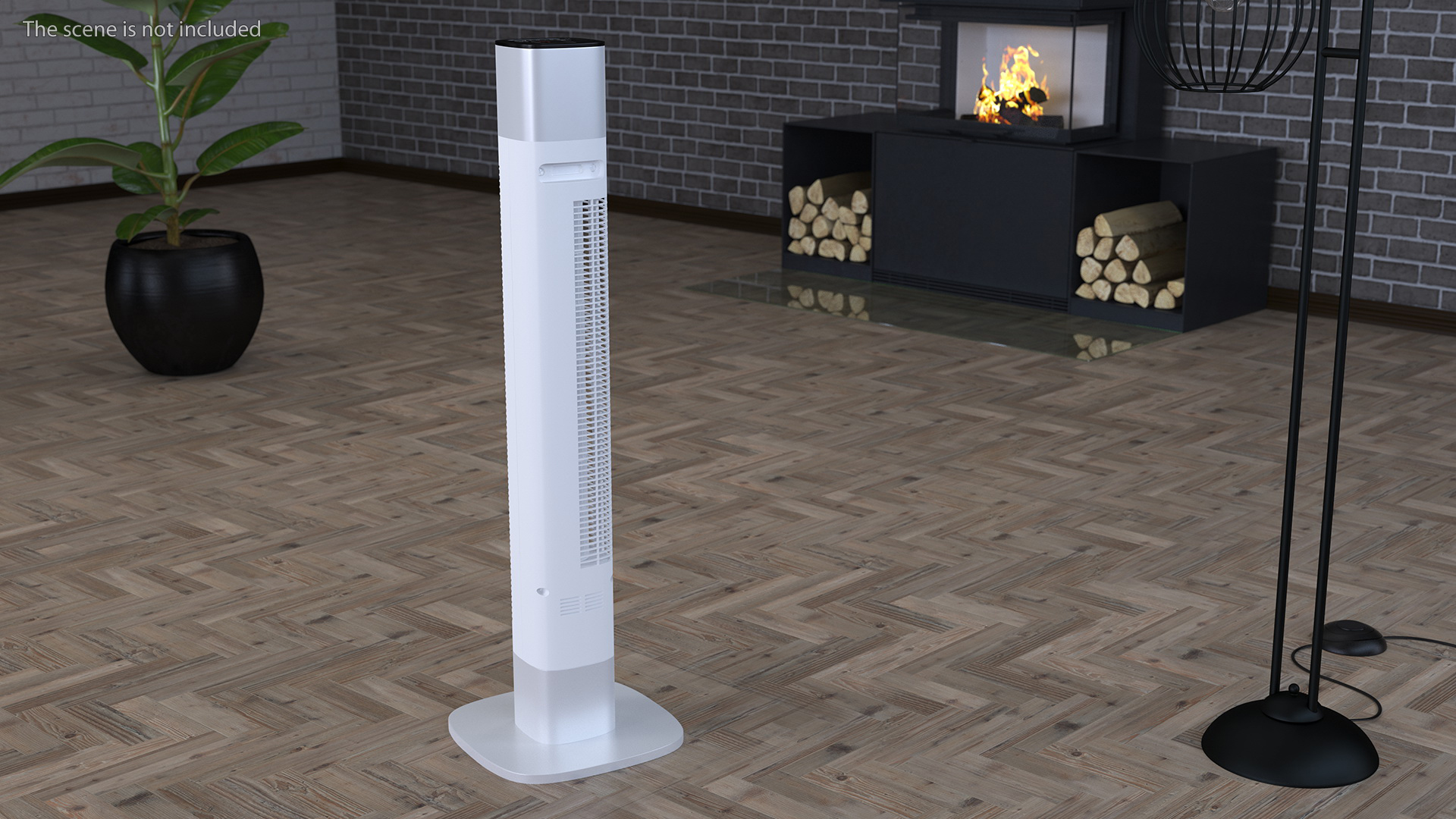 3D model Tower Fan White