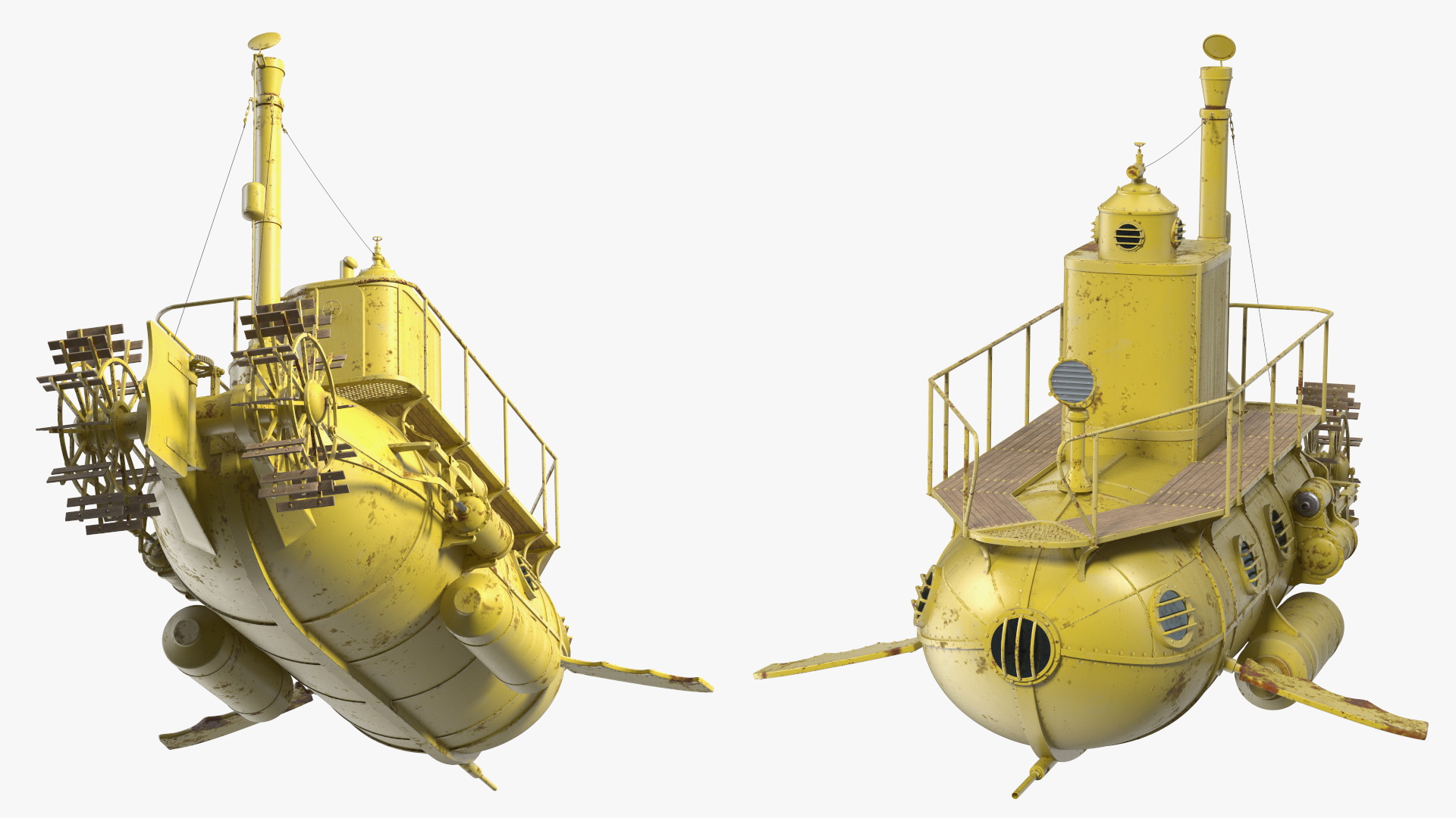 3D model Old Yellow Submarine