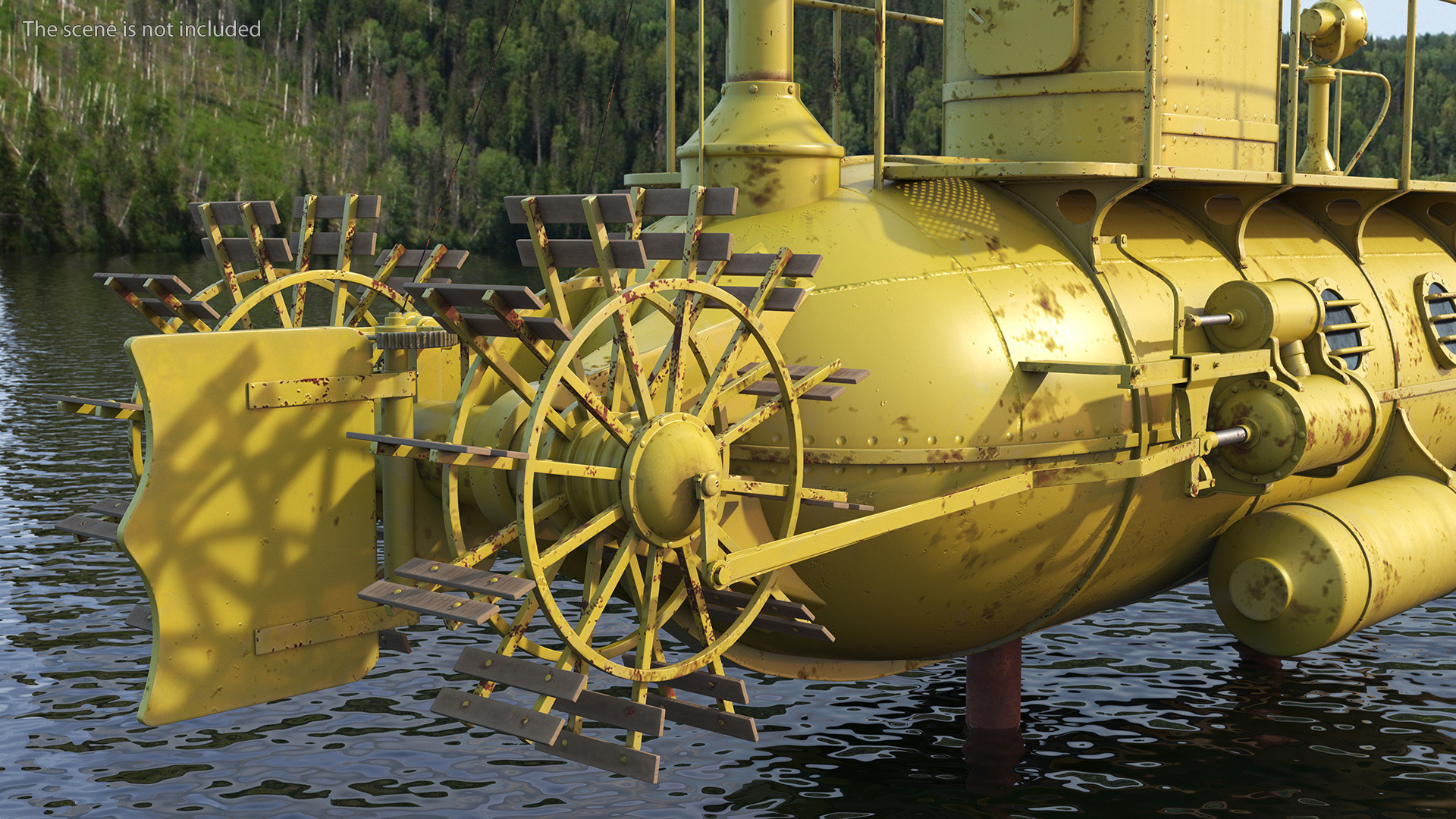 3D model Old Yellow Submarine