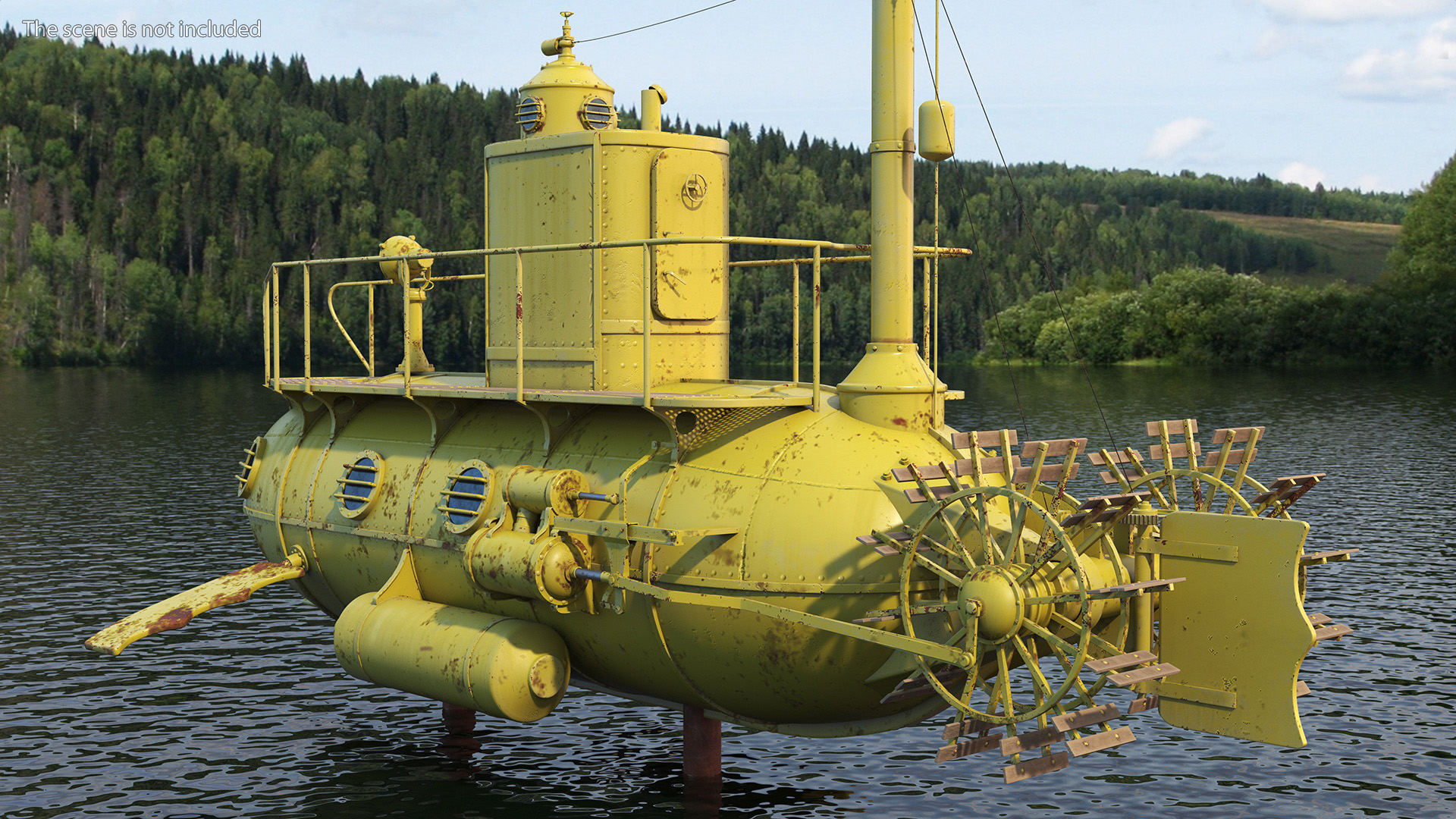3D model Old Yellow Submarine