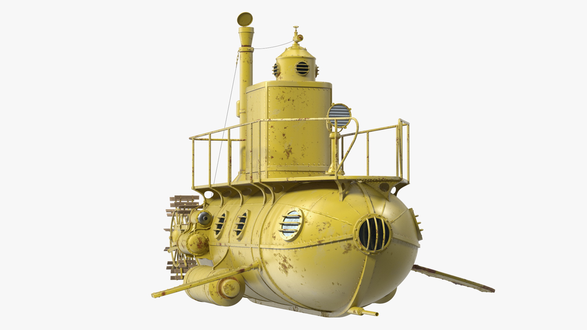 3D model Old Yellow Submarine