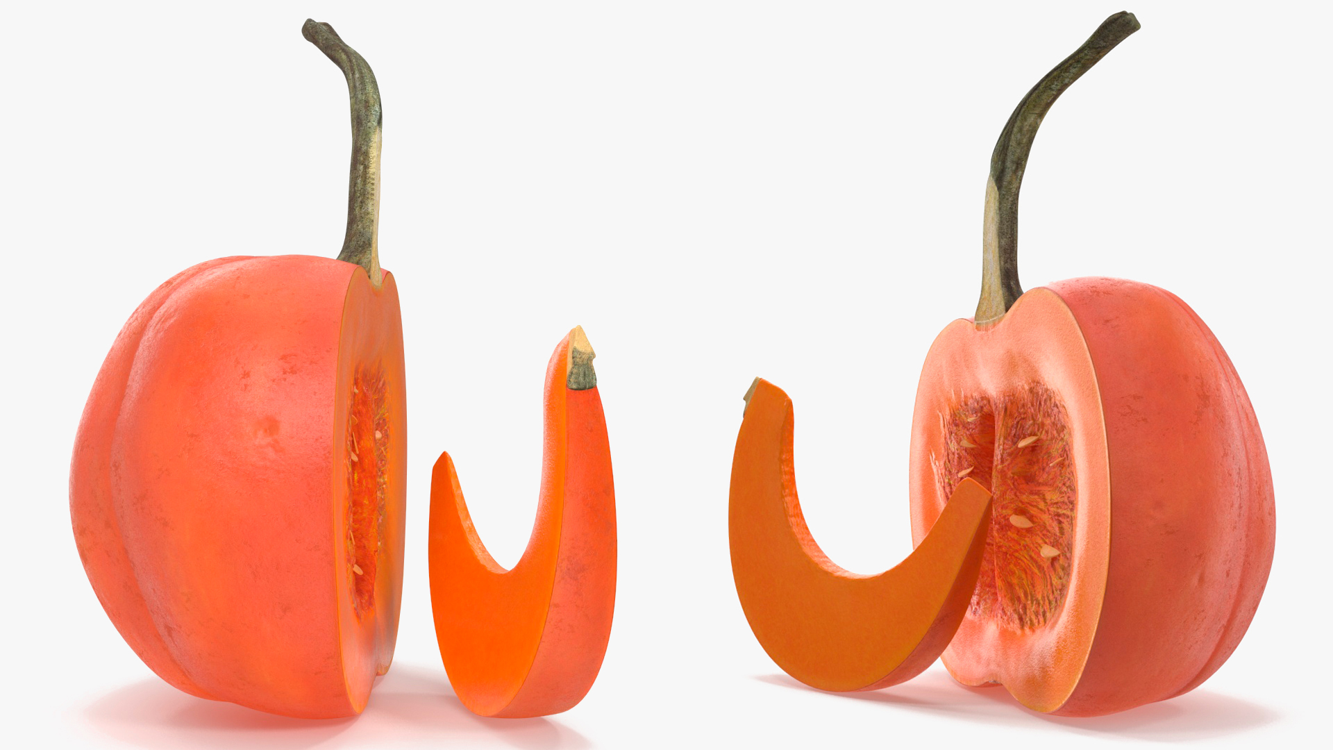 Cut Pumpkin with Slice 3D