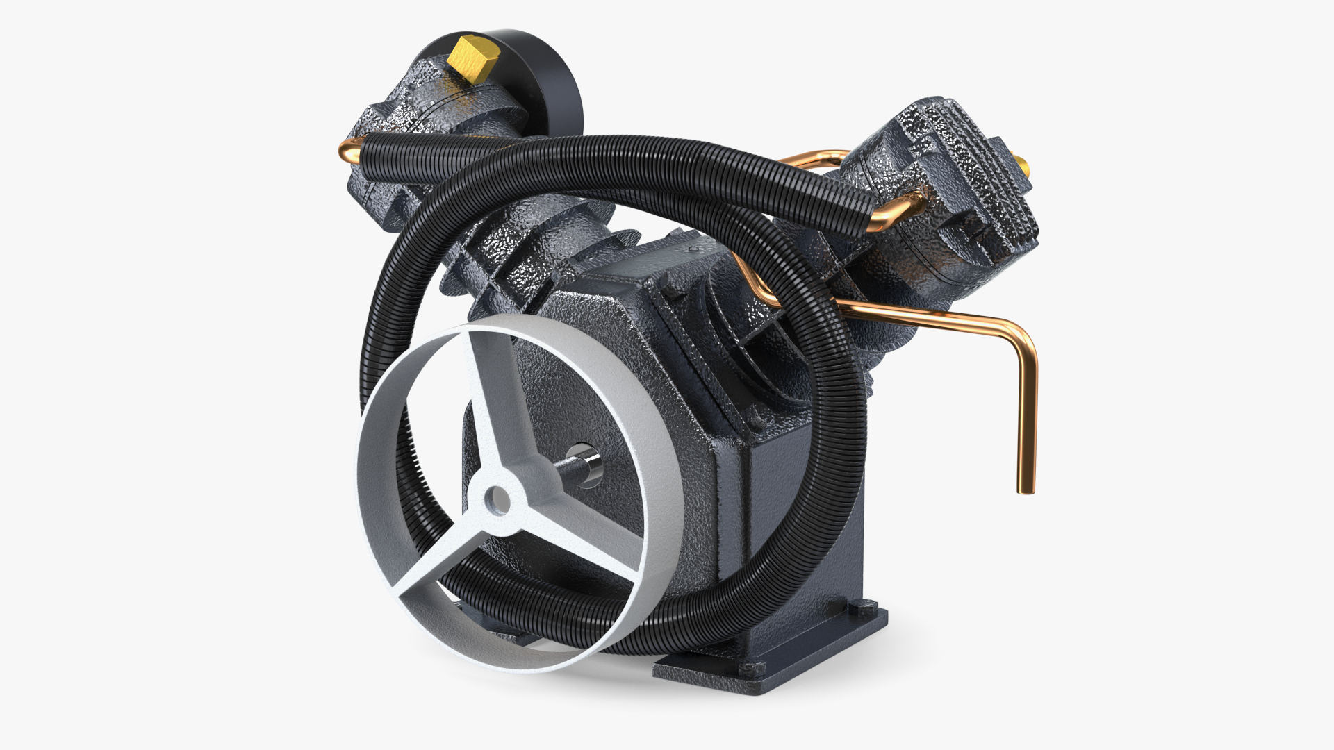 3D model Air Compressor Pump Black