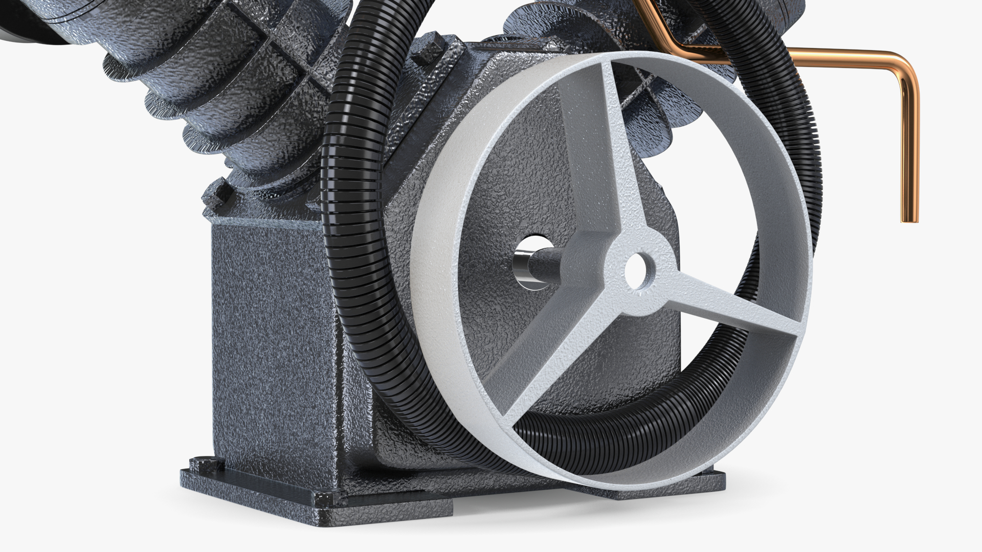 3D model Air Compressor Pump Black