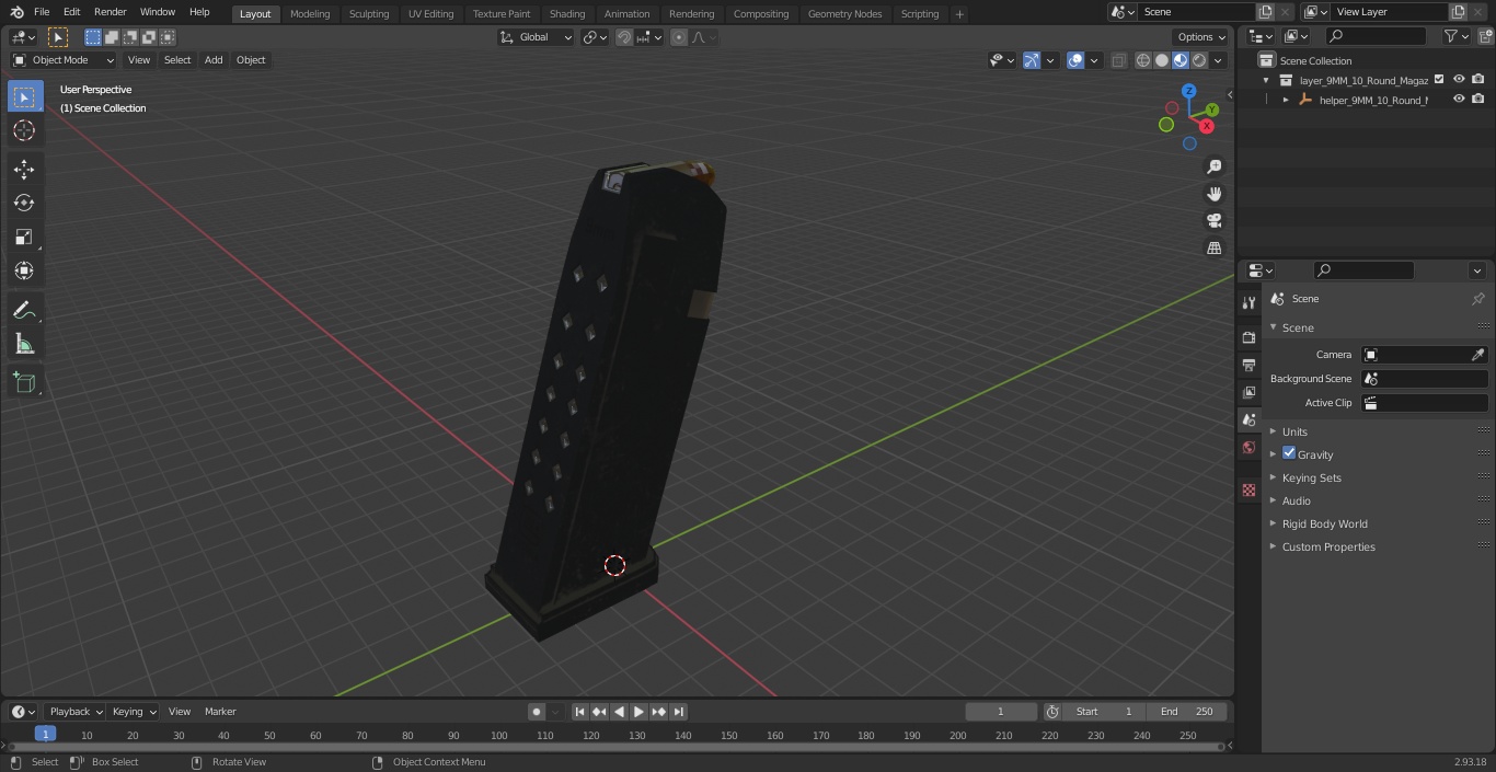 3D 9MM 10 Round Magazine