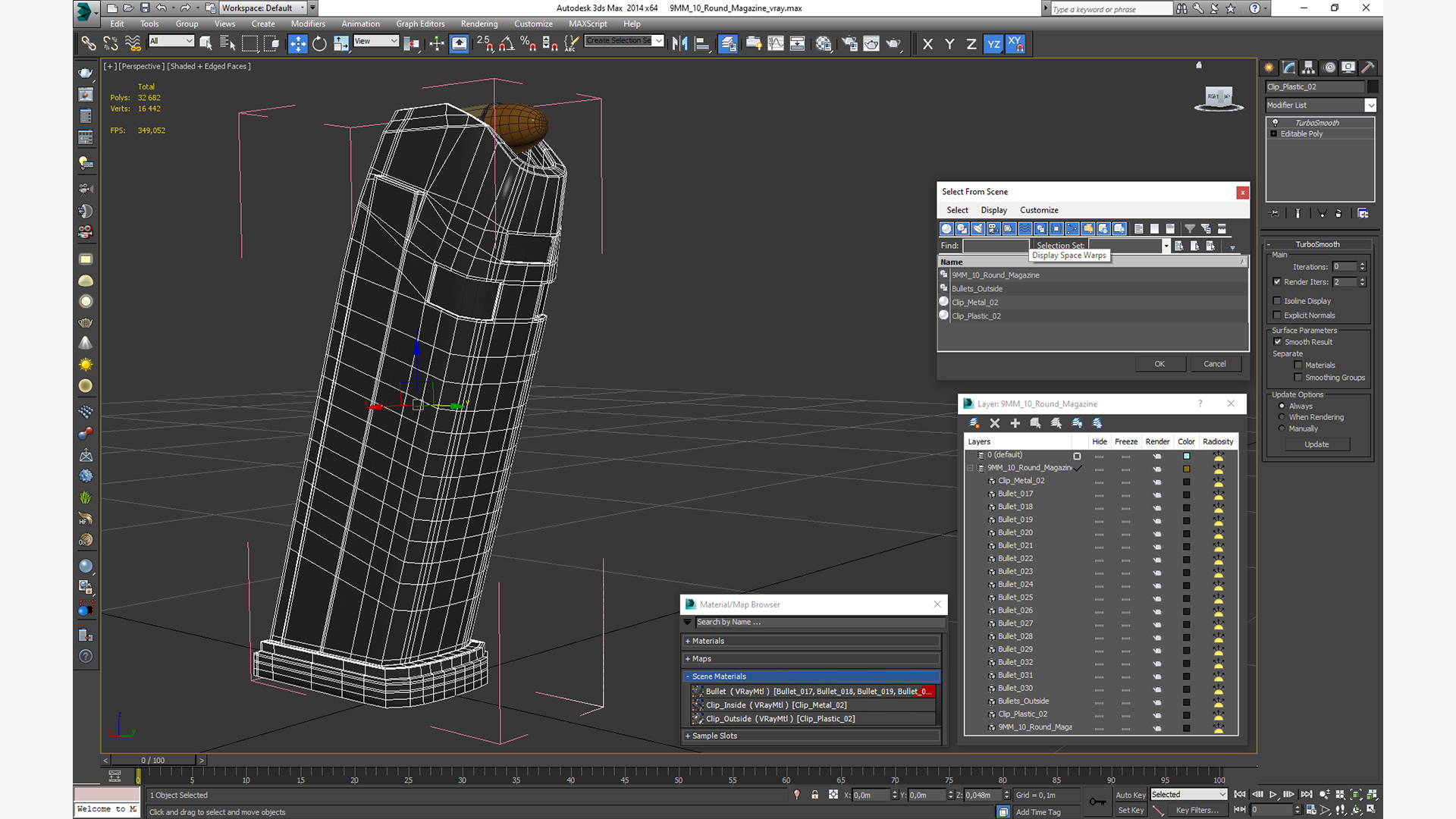 3D 9MM 10 Round Magazine