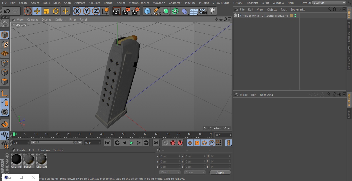 3D 9MM 10 Round Magazine