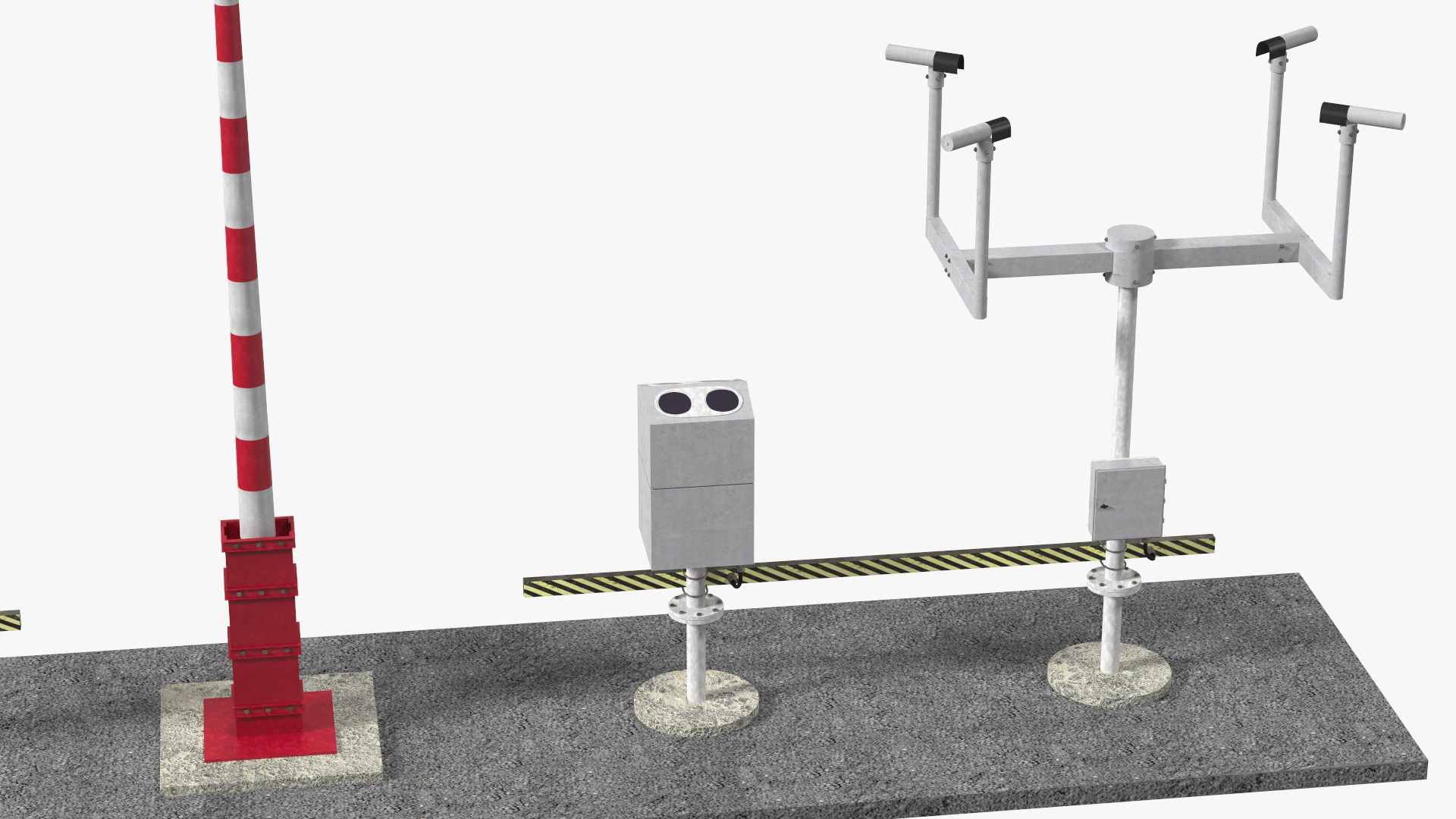 3D model Automated Weather Observation System AWOS Set