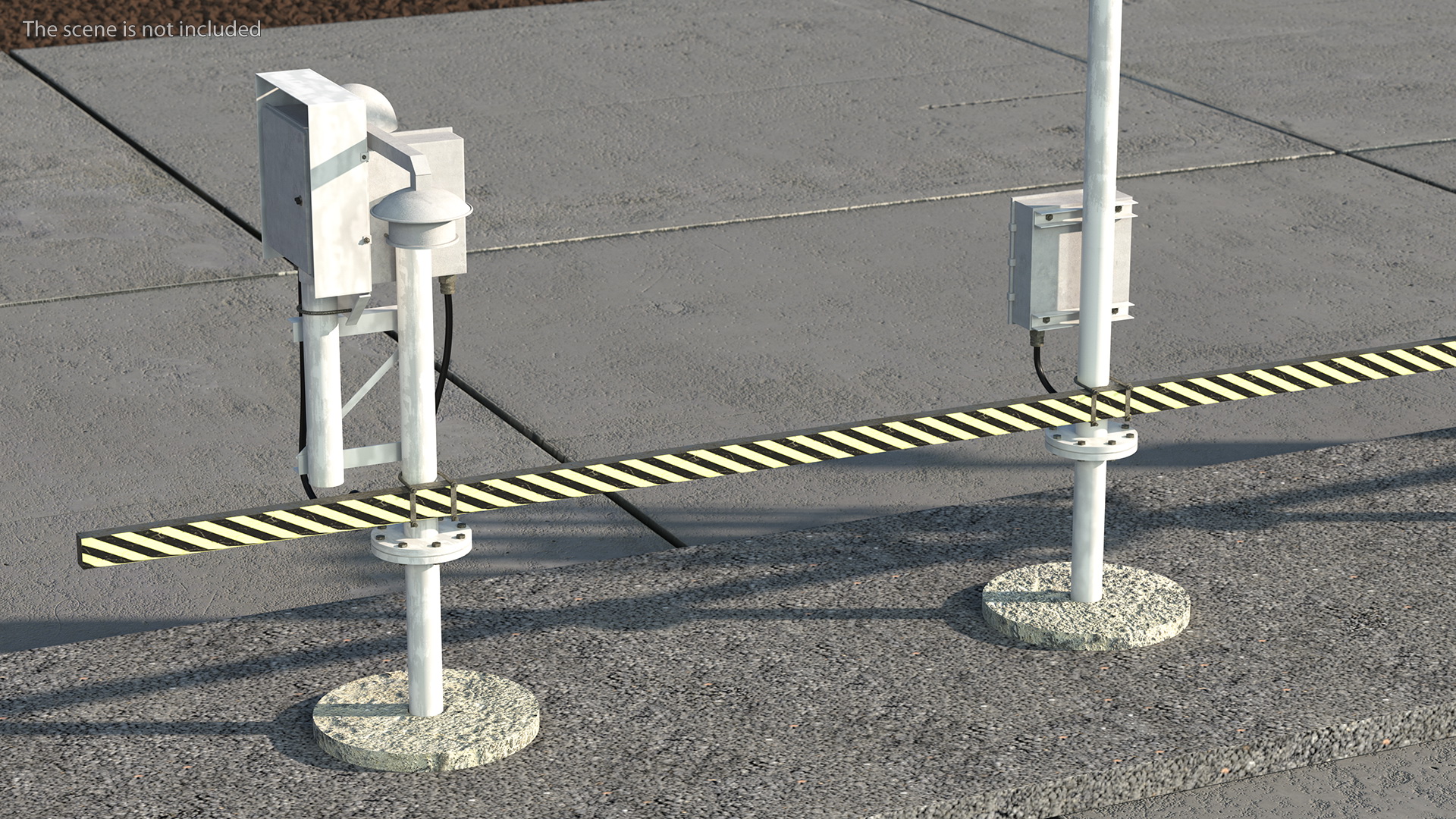 3D model Automated Weather Observation System AWOS Set