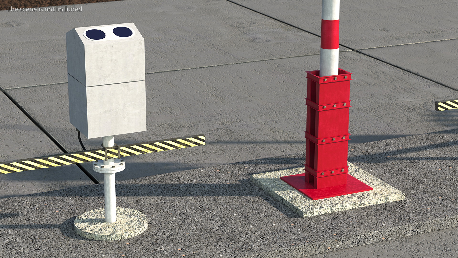 3D model Automated Weather Observation System AWOS Set