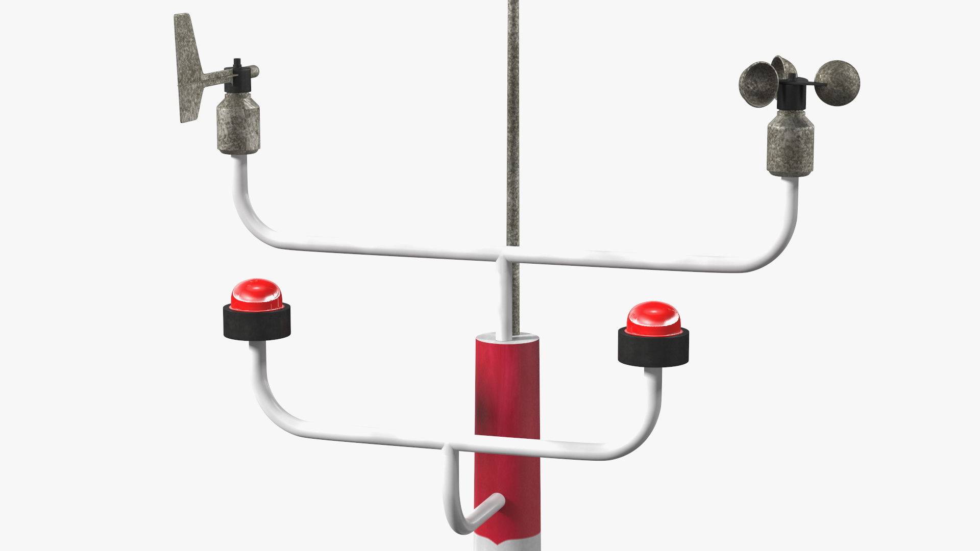 3D model Automated Weather Observation System AWOS Set