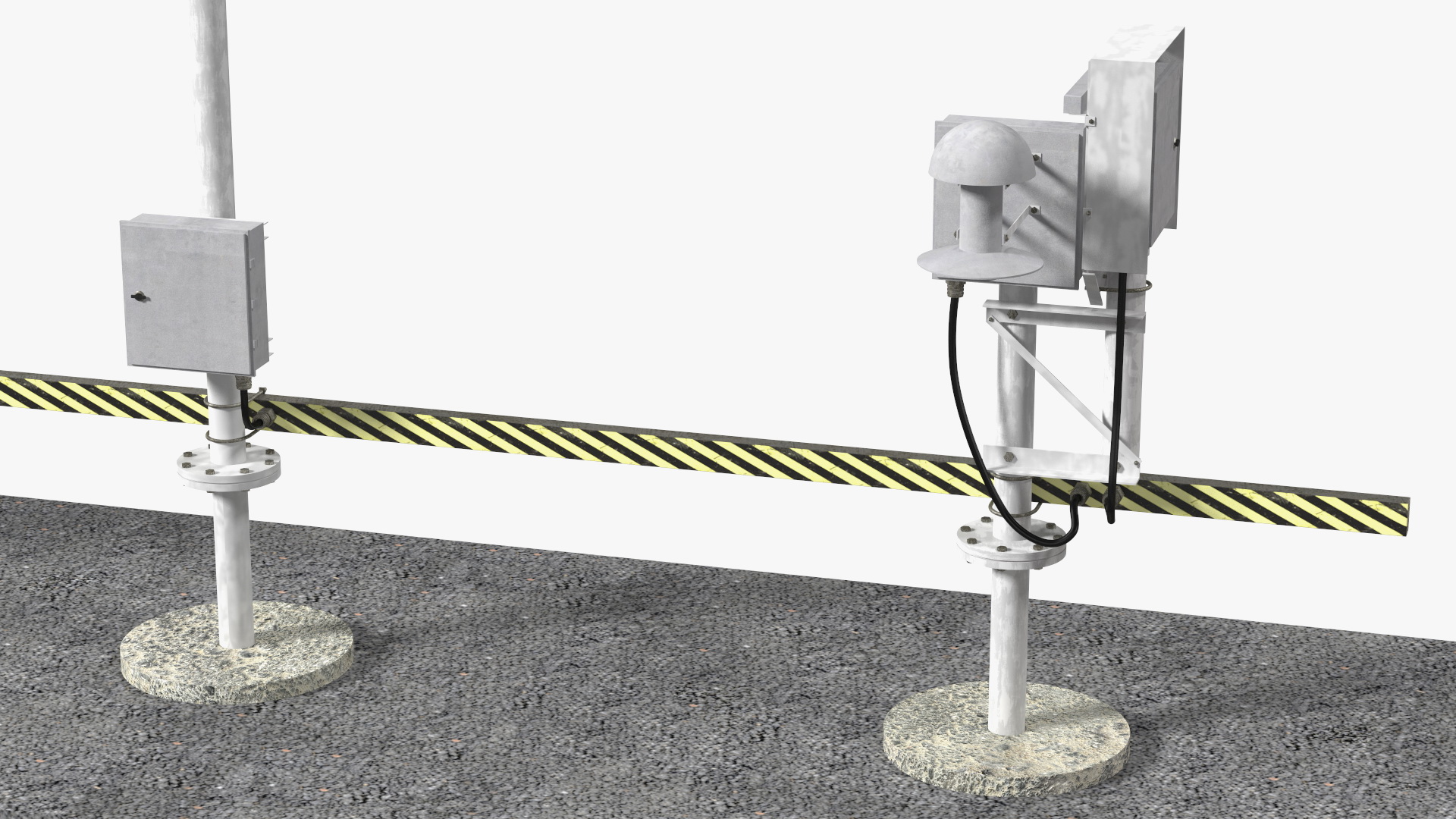 3D model Automated Weather Observation System AWOS Set