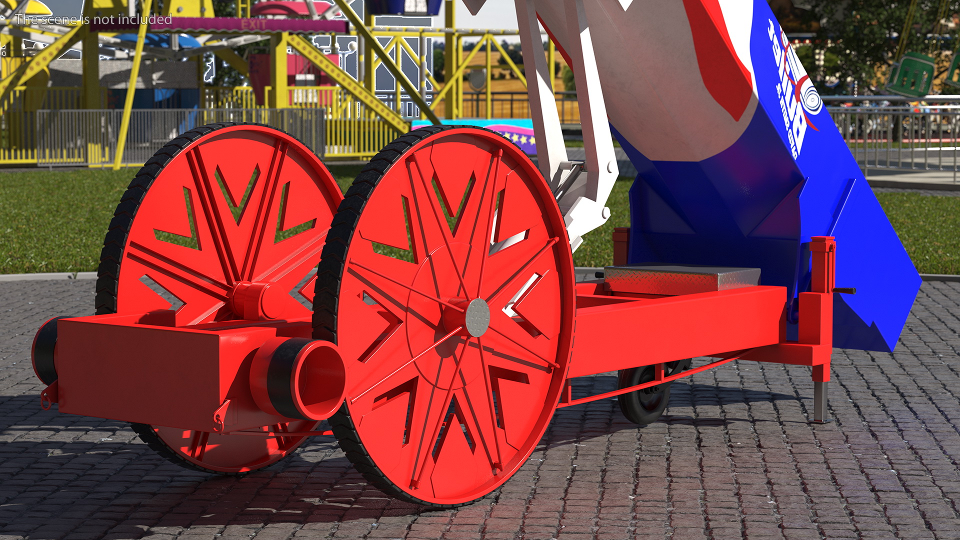 Human Cannonball Red Rigged 3D