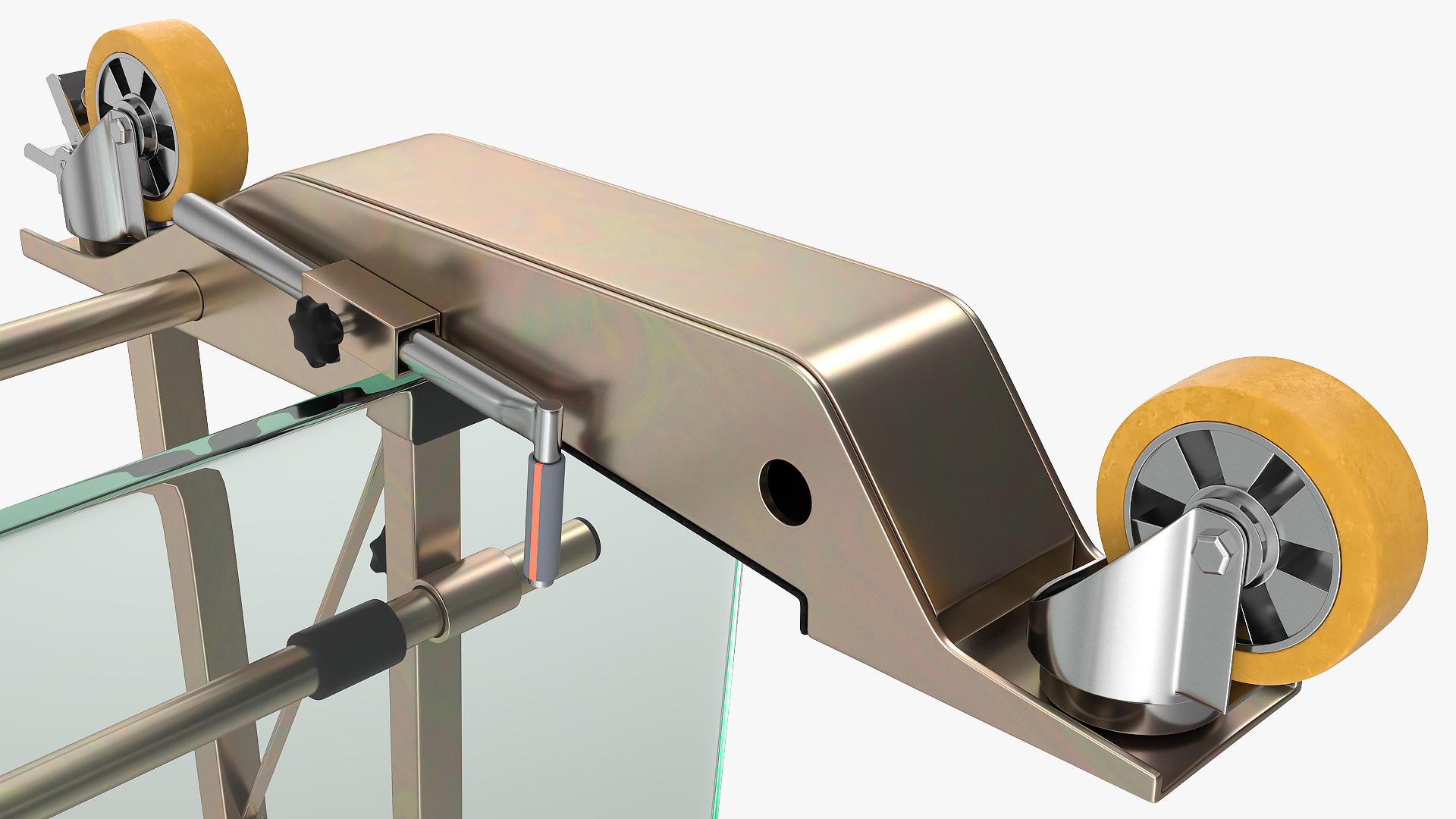 Heavy Duty Steel Glass Transport Rack 3D