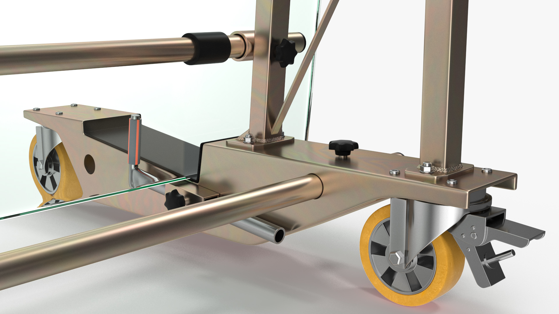 Heavy Duty Steel Glass Transport Rack 3D