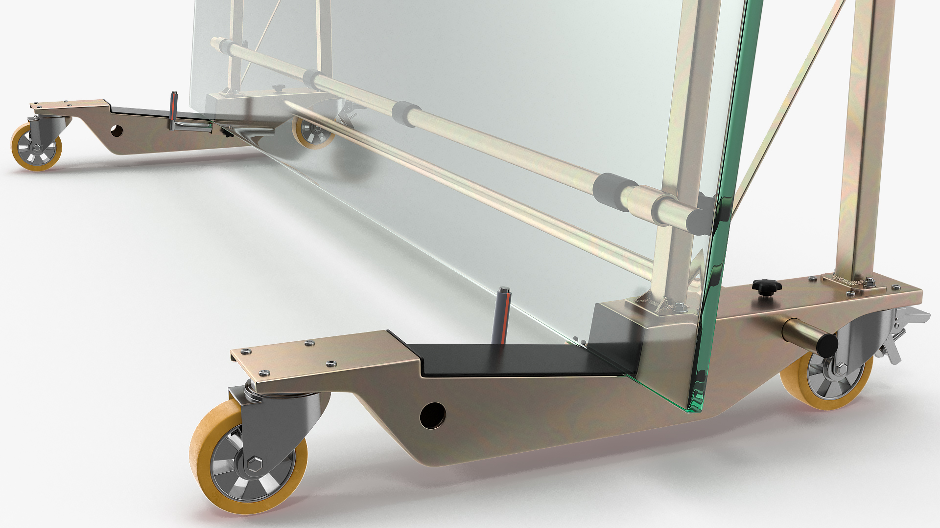 Heavy Duty Steel Glass Transport Rack 3D