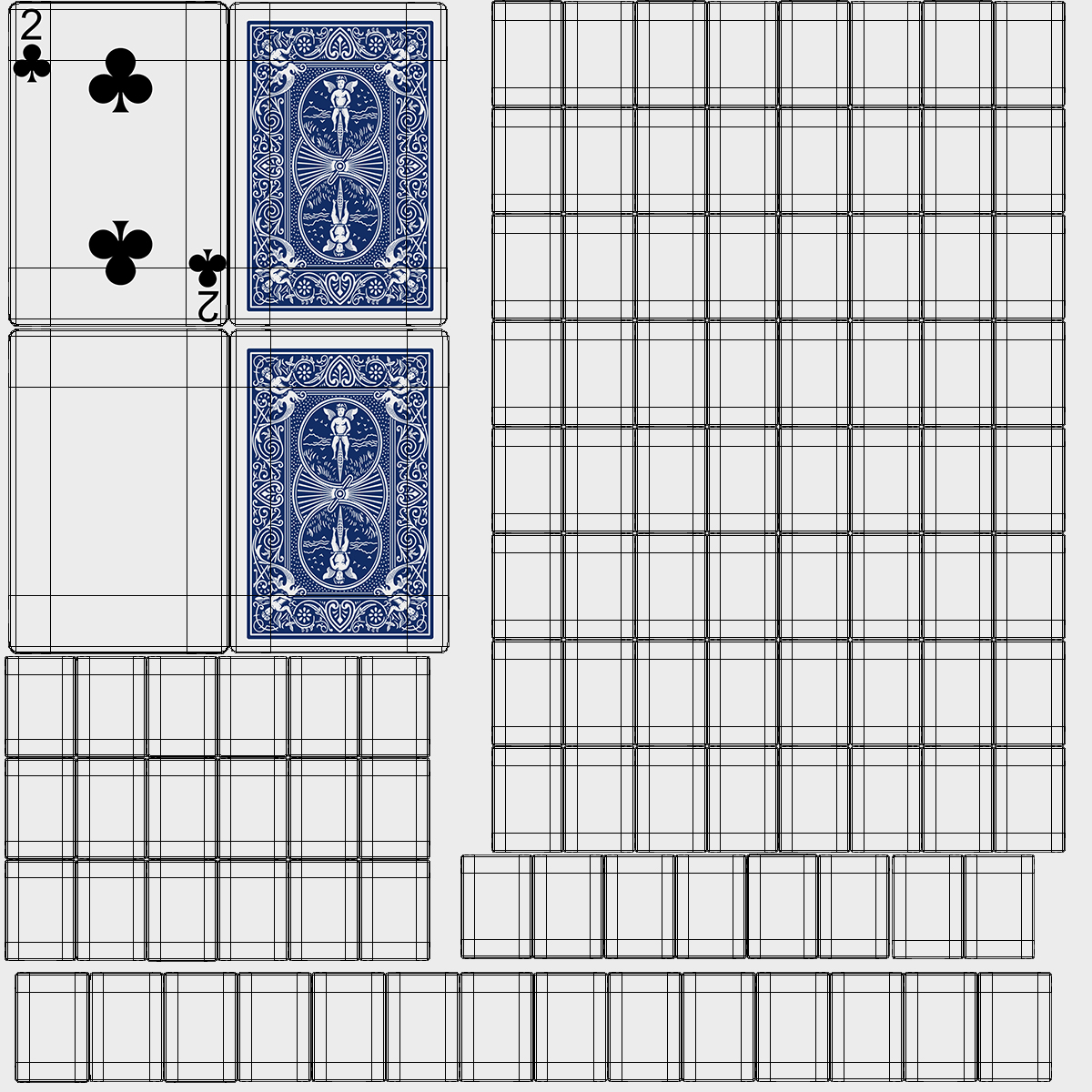 Poker Playing Cards 3D model