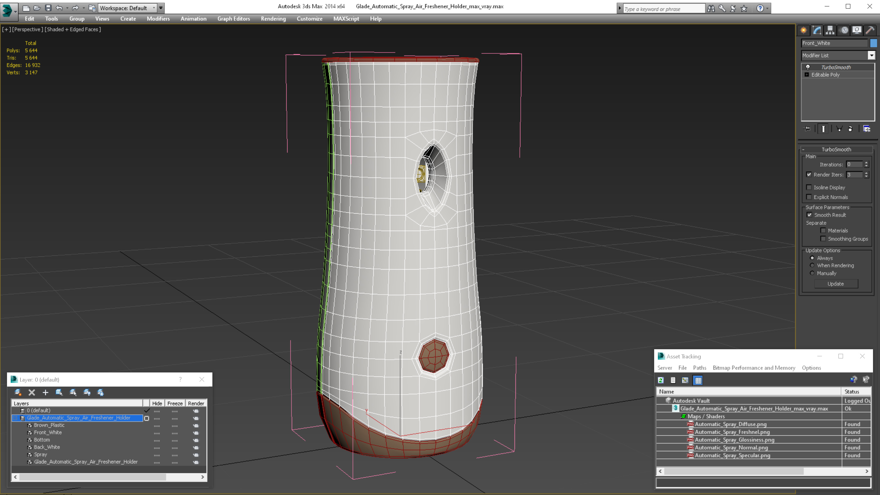 Glade Automatic Spray Air Freshener Holder 3D