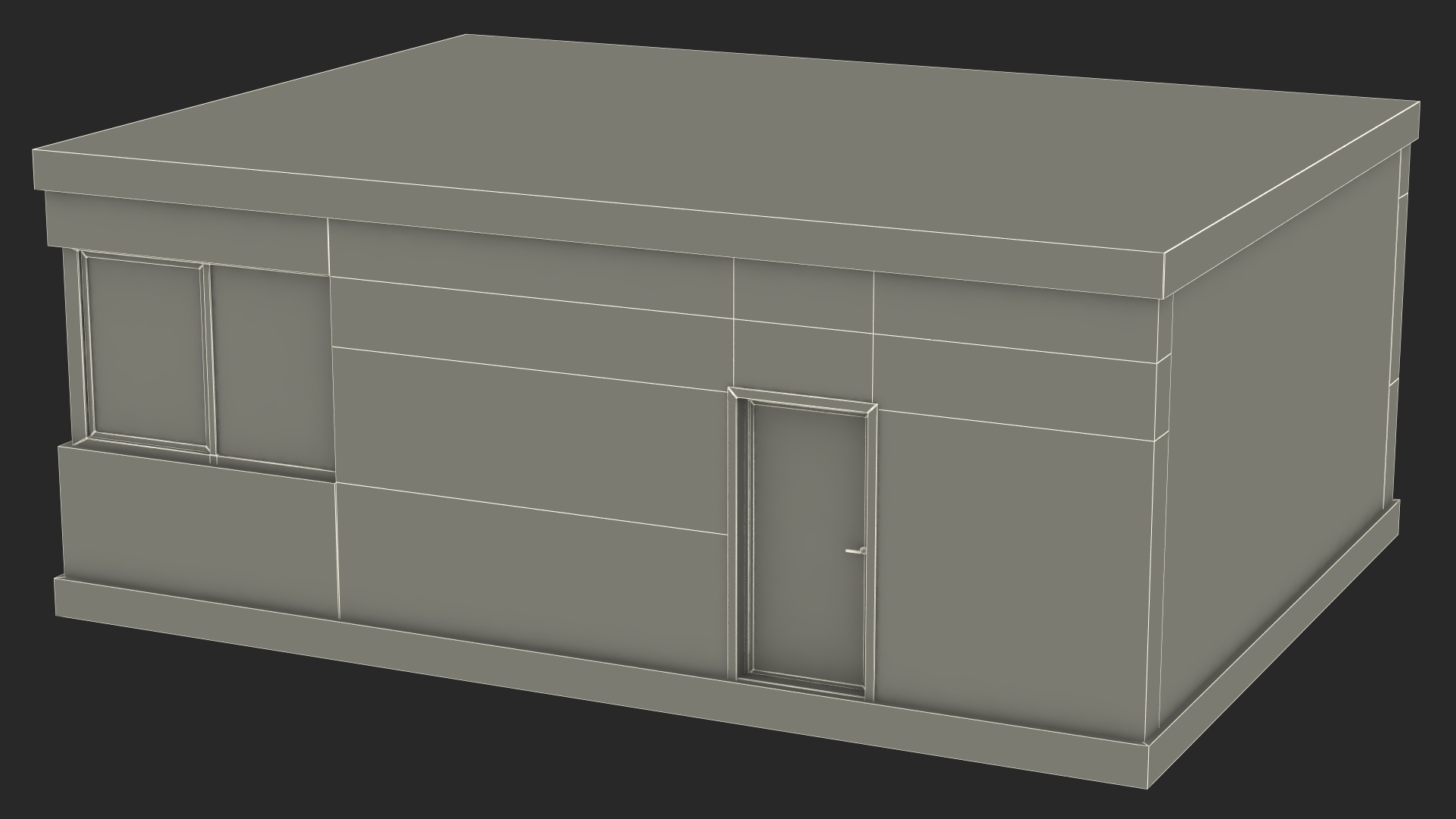 3D Seminar Room with Blue Walls model