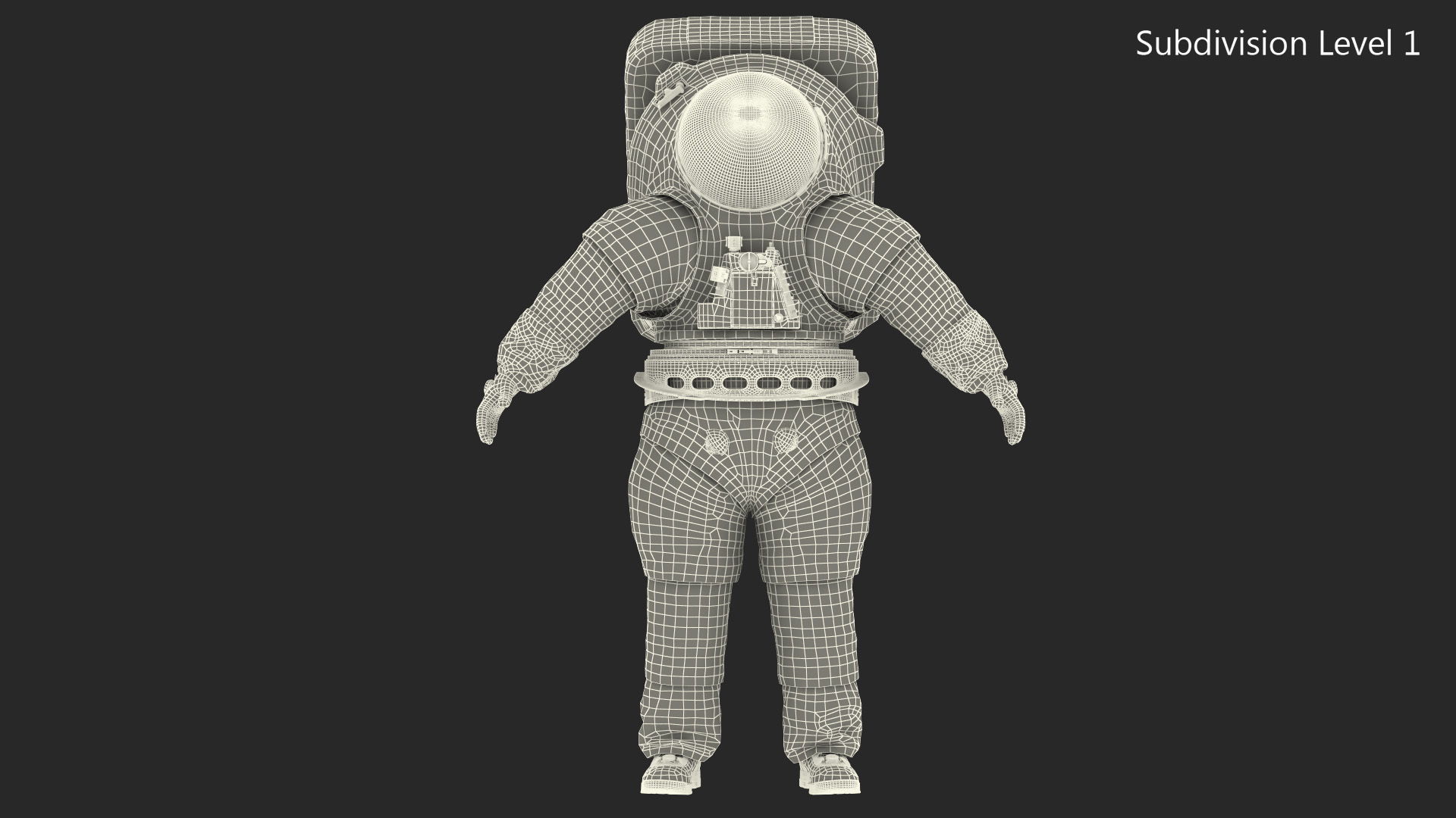 Spacesuit NASA Astronaut Artemis xEMU 3D